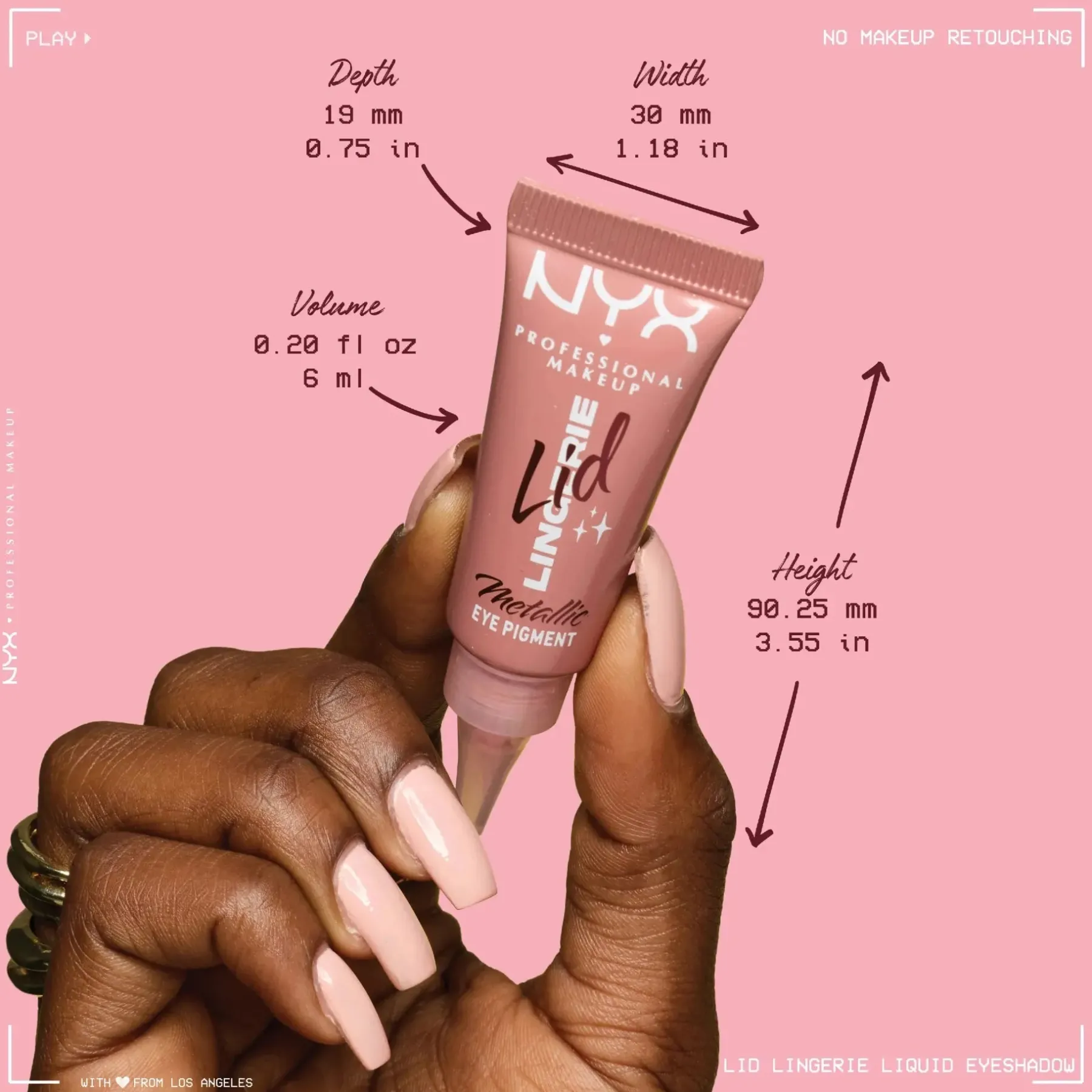 Best Lid Lingerie Cream Eye Pigment 08 Push Up Pink Lidschatten|Vegane Lidschatten