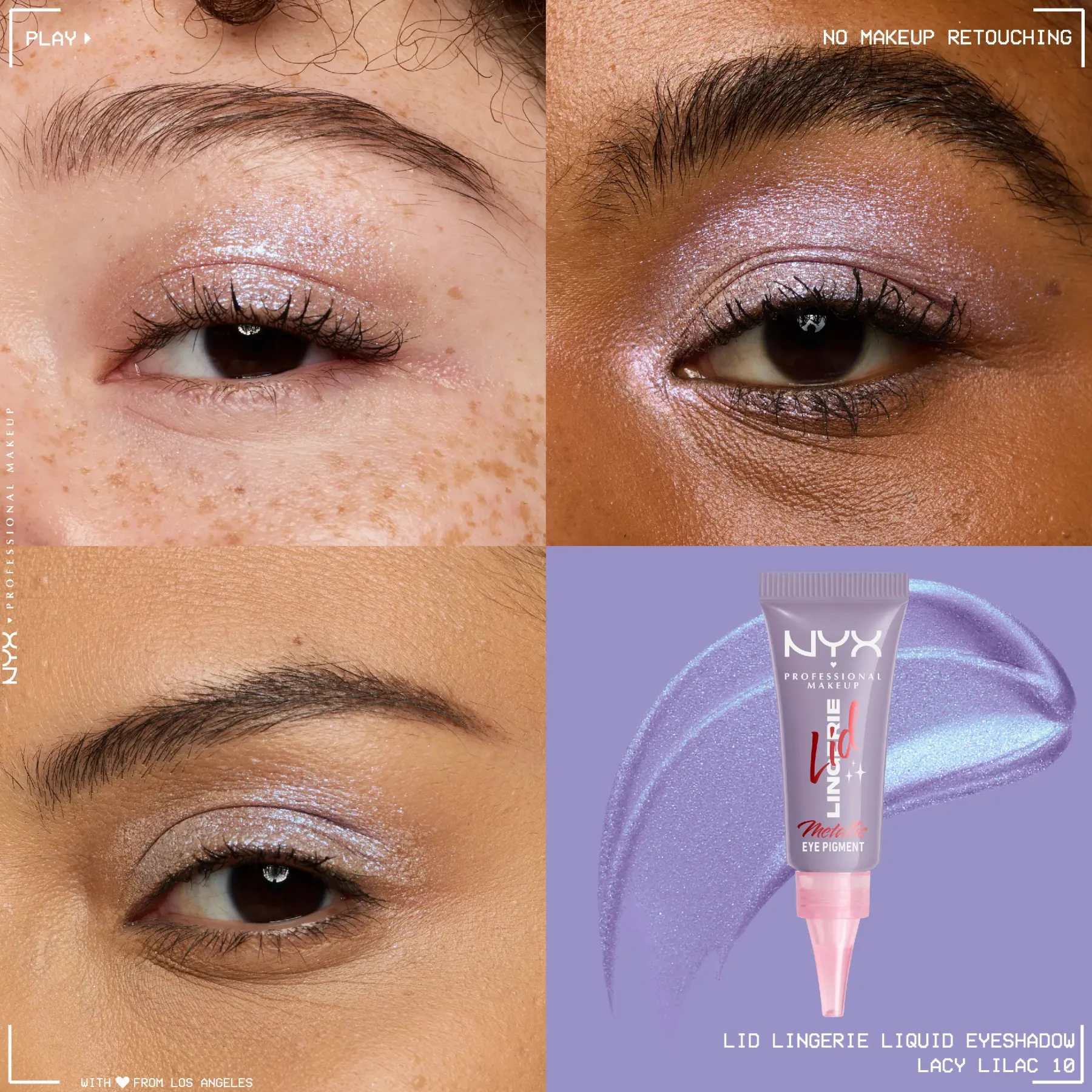 Lid Lingerie Cream Eye Pigment 10 Lacy Lilac Lidschatten|Vegane Lidschatten