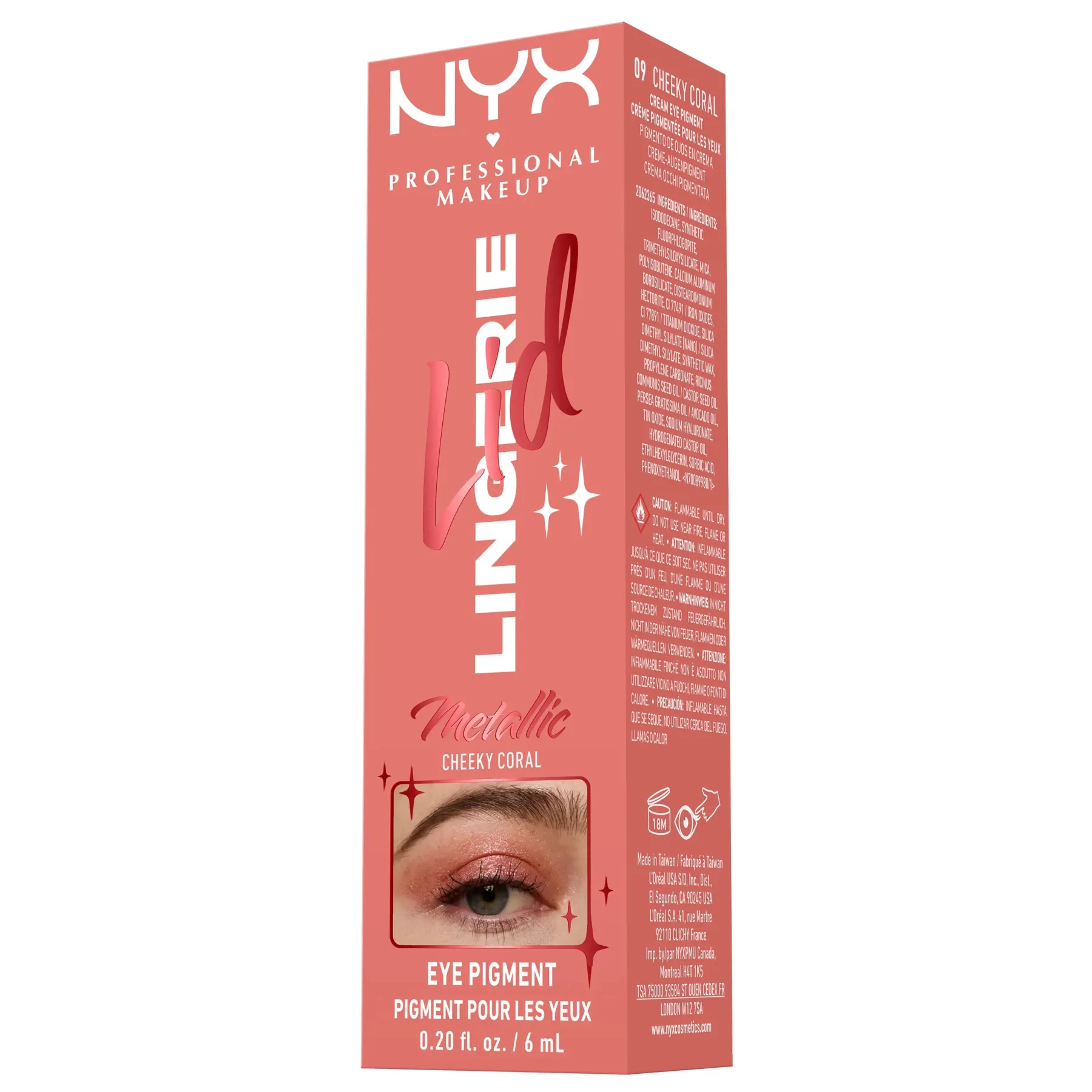Online Lid Lingerie Cream Eye Pigment 09 Cheeky Coral Lidschatten|Vegane Lidschatten