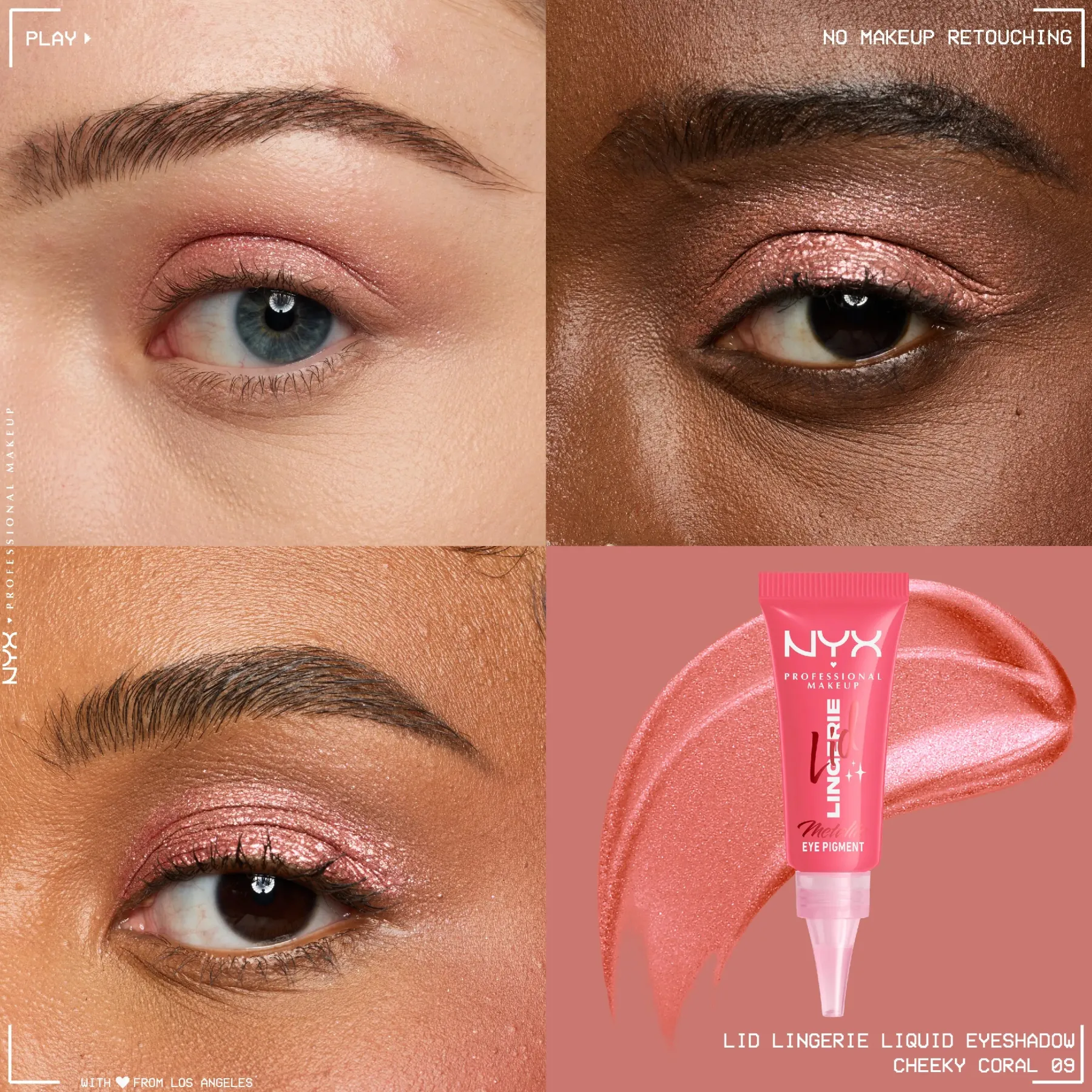 Online Lid Lingerie Cream Eye Pigment 09 Cheeky Coral Lidschatten|Vegane Lidschatten