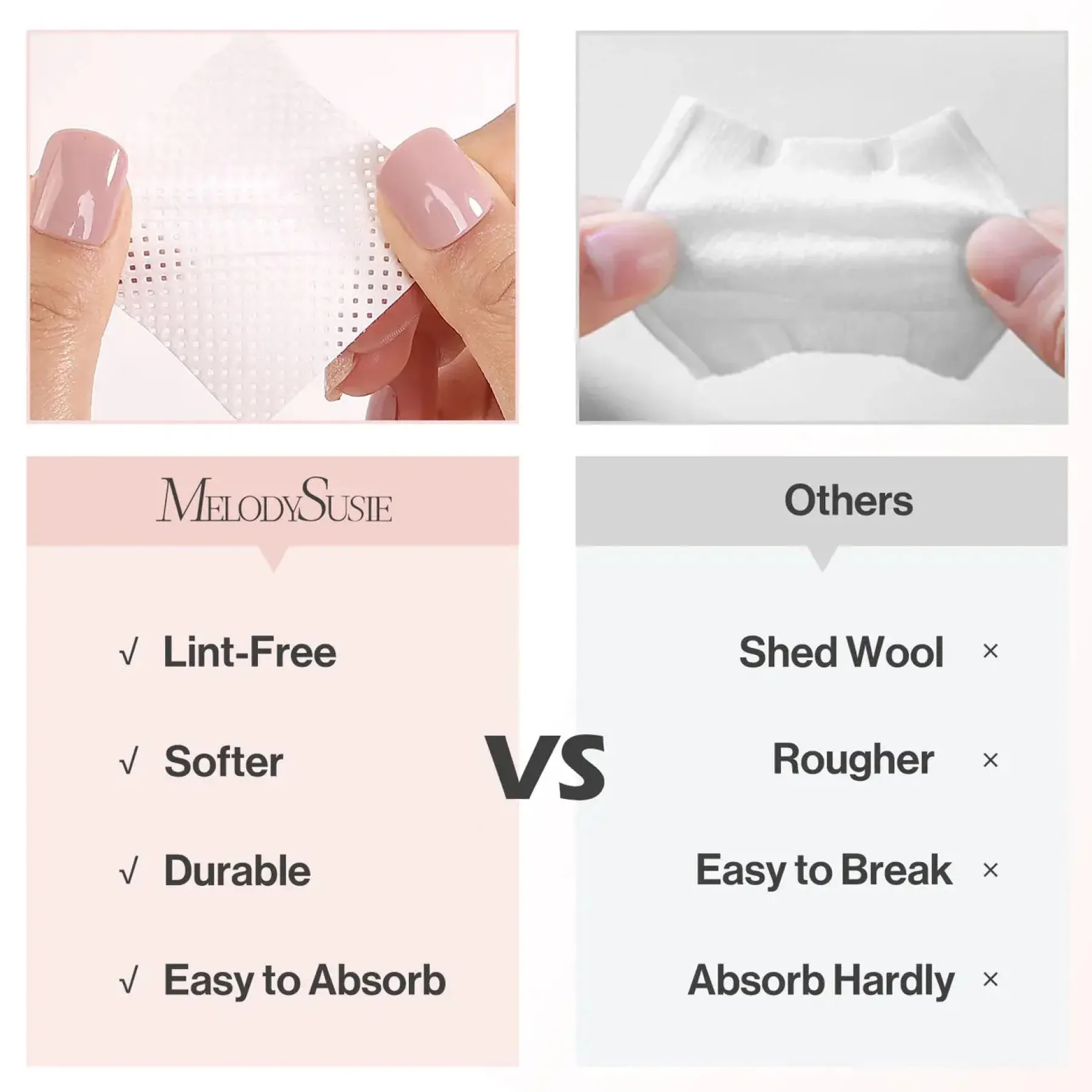 Online Lint Free Nail Wipes 1050Pcs 7. Plaklaag Verwijderen