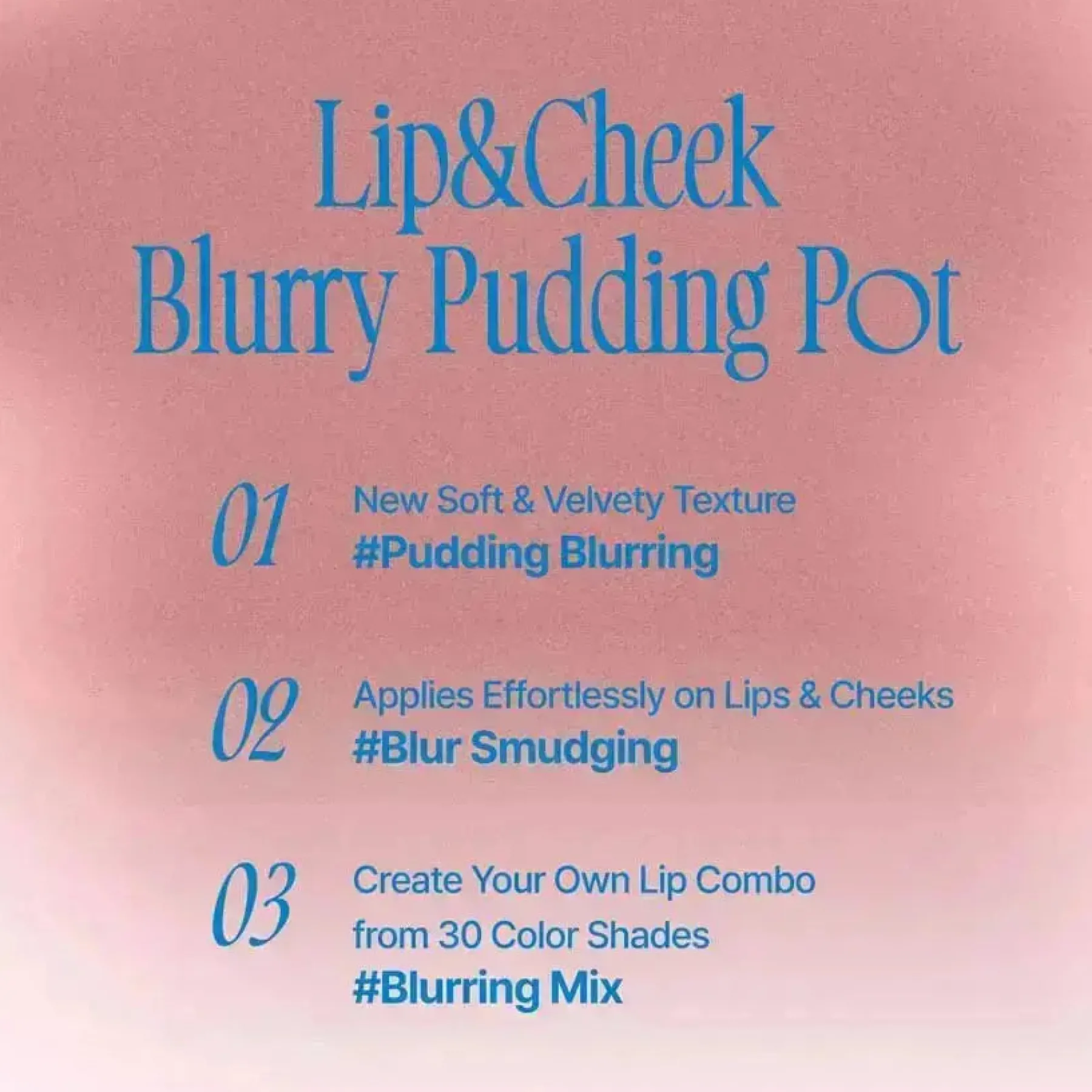 New Lip & Cheek Blurry Pudding Pot BS01 Cool Korean Makeup|Korean Makeup
