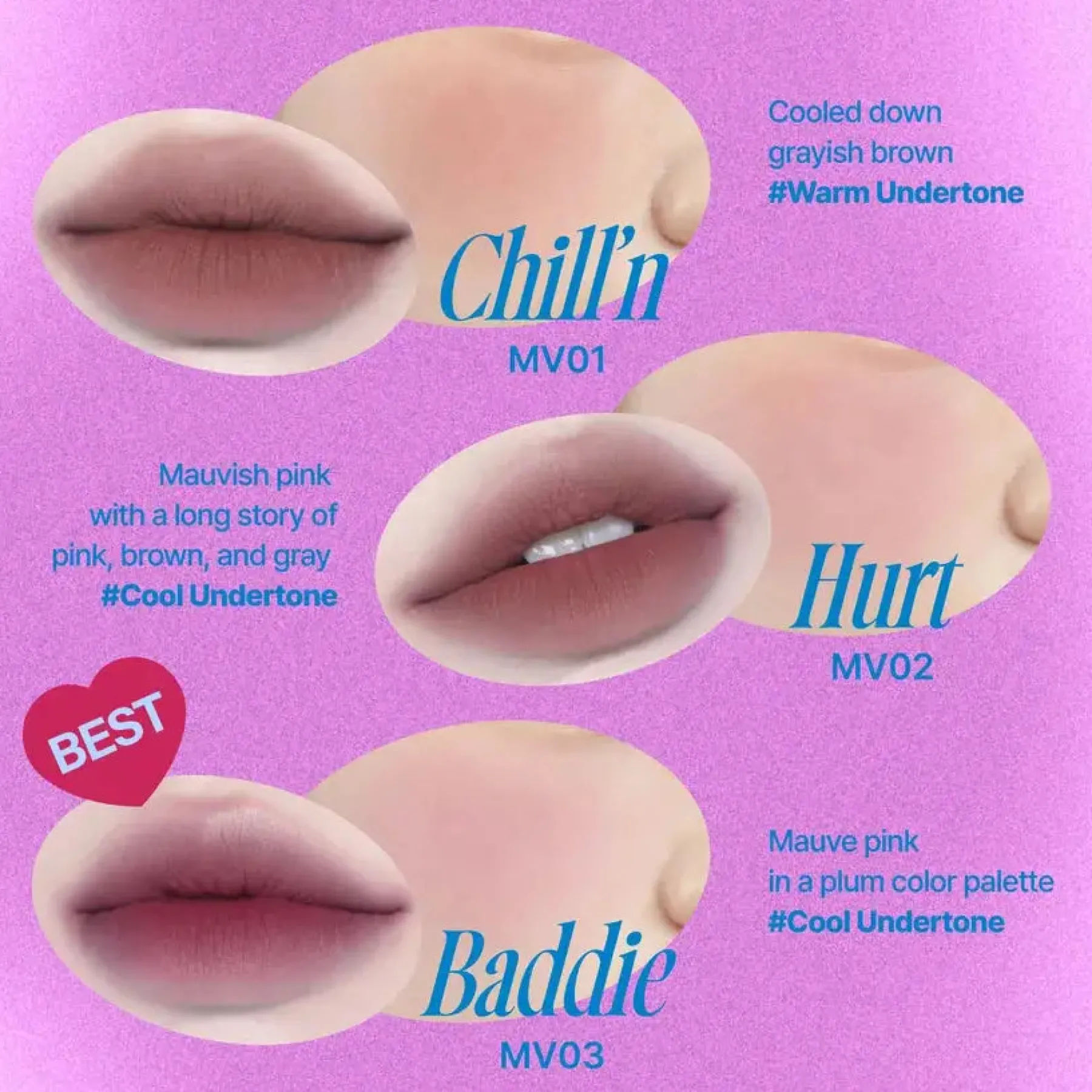 Lip & Cheek Blurry Pudding Pot MV03 Baddie Lippenstift|Korean Makeup
