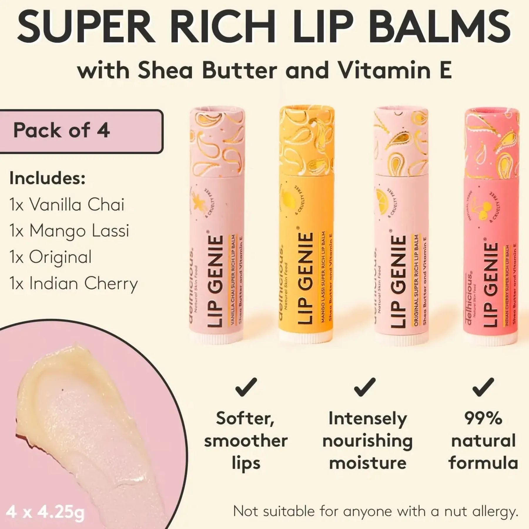 New Lip Genie 4 Pack Makeup Sets|Hautpflege-Routinen & Sets