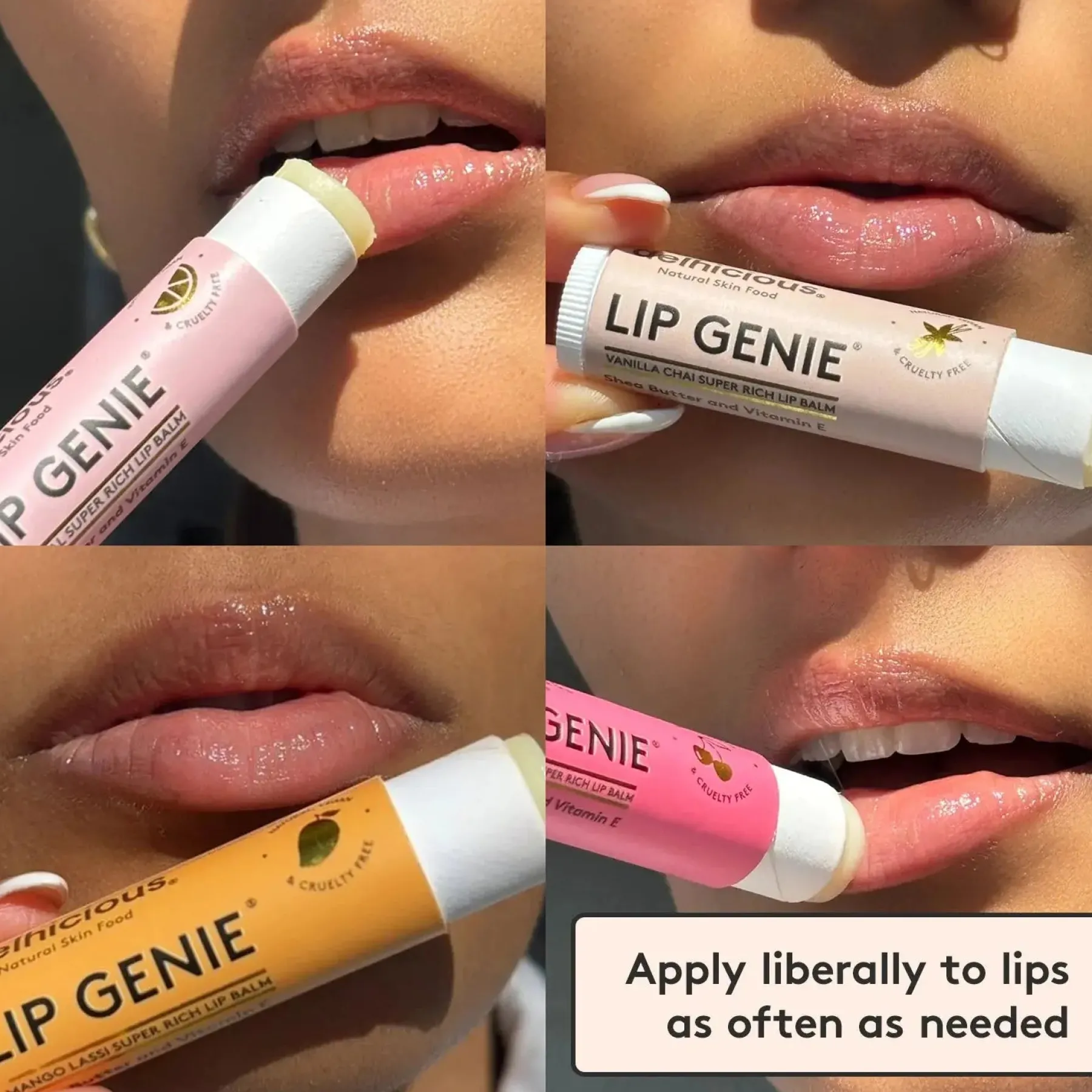 New Lip Genie 4 Pack Makeup Sets|Hautpflege-Routinen & Sets