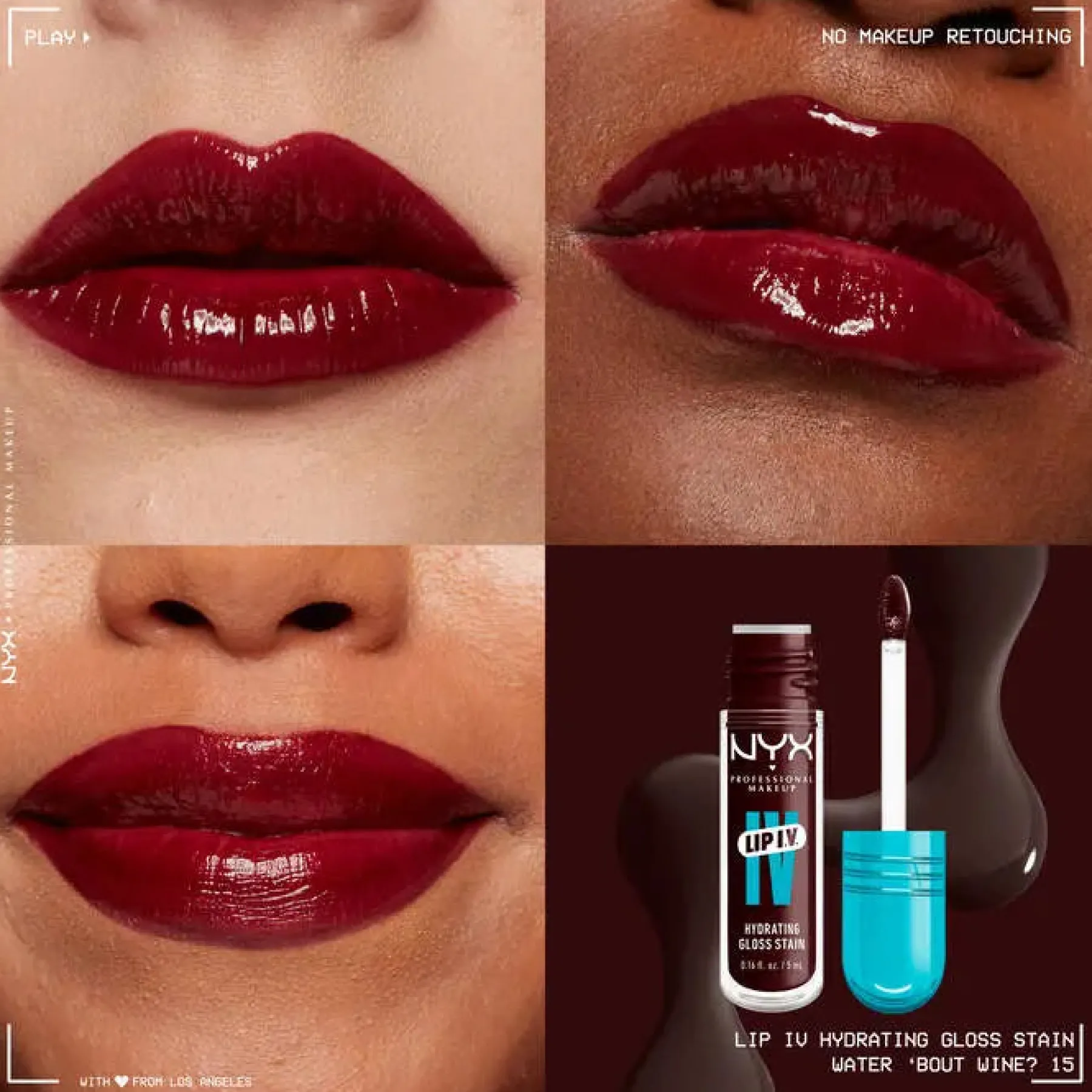 Discount Lip IV Hydrating Lip Gloss Water 'Bout Wine? Lipgloss|Lip Stain