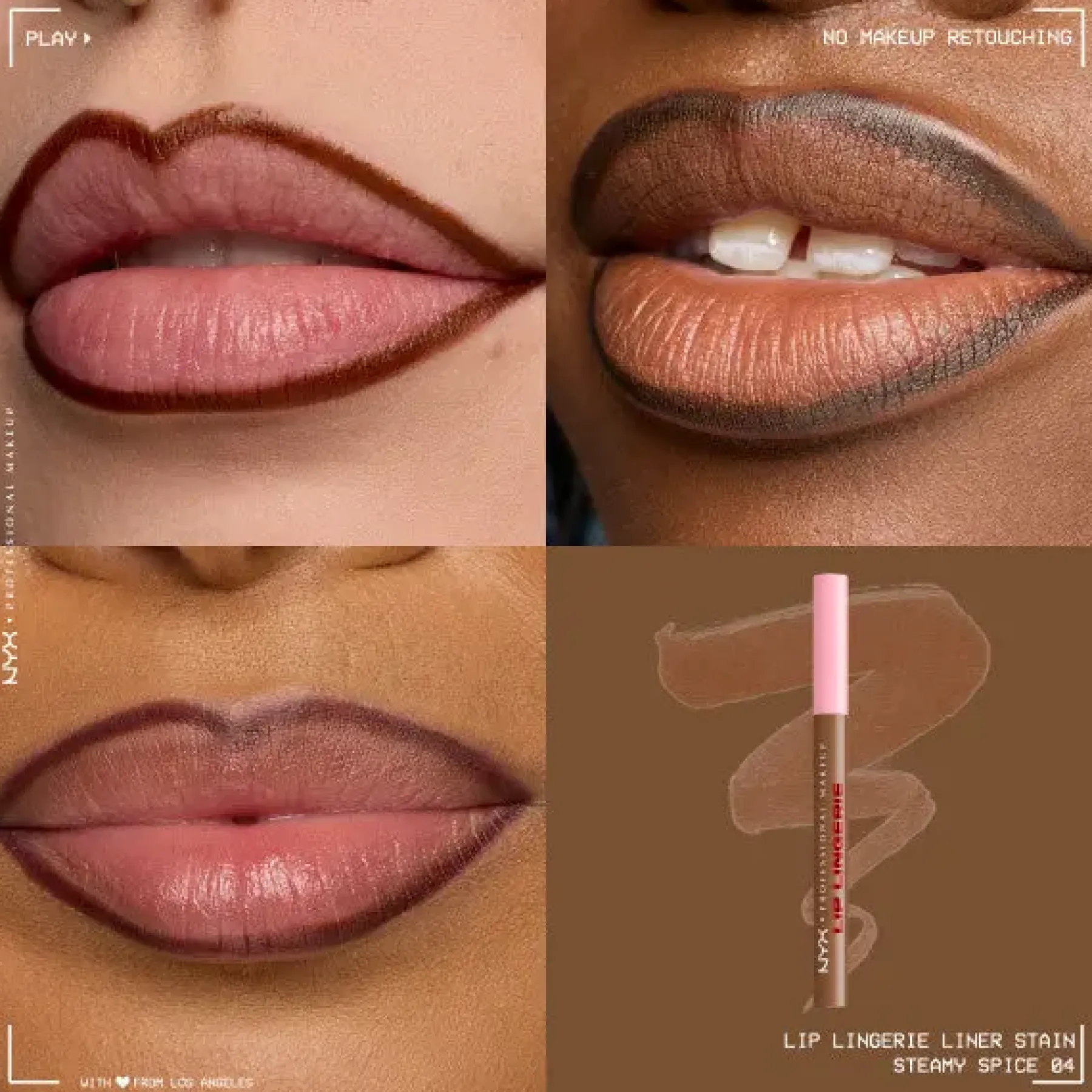 New Lip Lingerie Lip Liner Stain Steamy Spice Lip Stain|Lippen Konturenstift