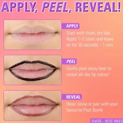 Hot Lip Shift Ink Peel Off Lipliner Stain Rose Inked Lip Stain|Lippen Konturenstift