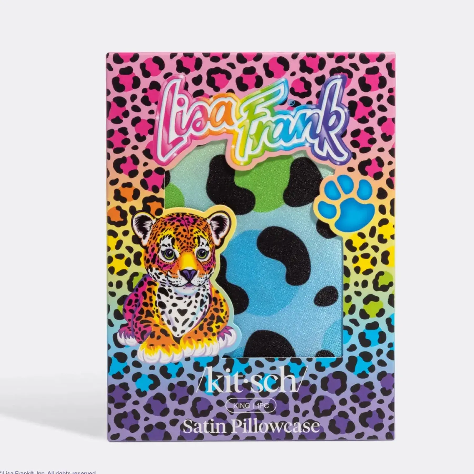 Lisa Frank Satin Pillowcase Rainbow Leopard King Kopfkissenbezüge|Kopfkissenbezüge