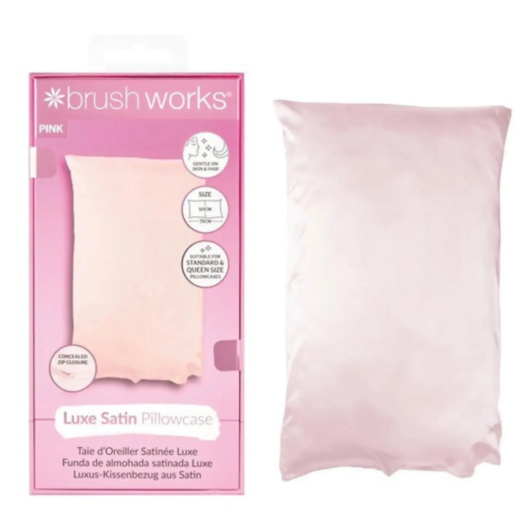 New Luxe Satin Pillowcase Pink Kopfkissenbezüge|Kopfkissenbezüge
