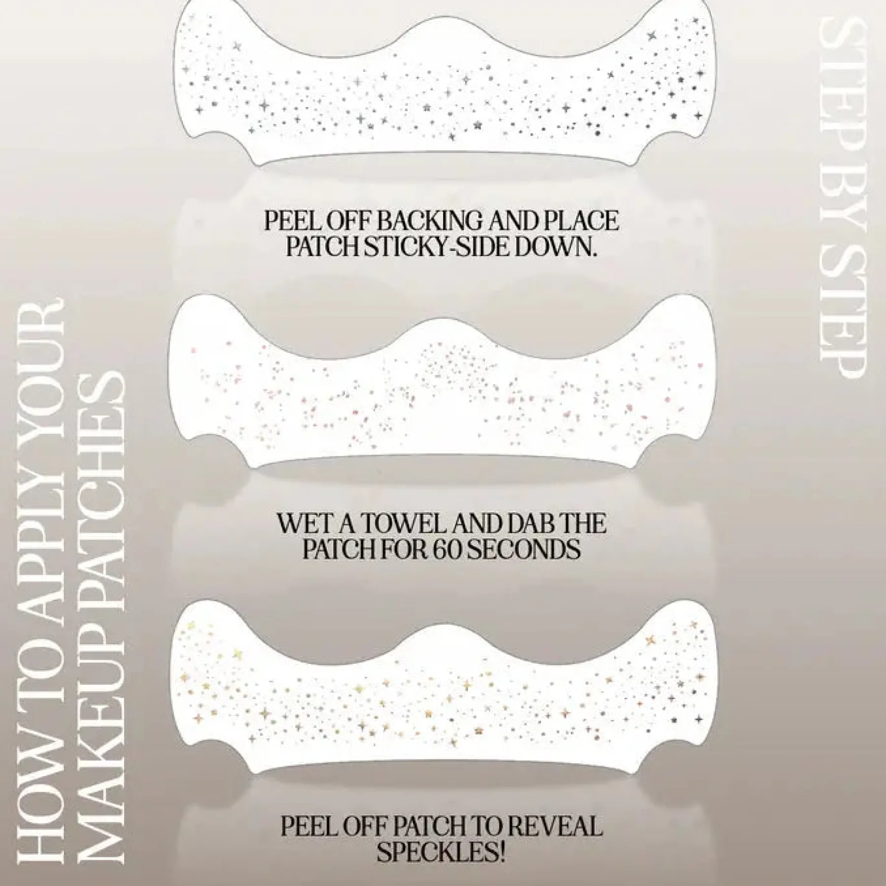 Hot Make Up Patches Gold Glitter Freckles Face Jewels