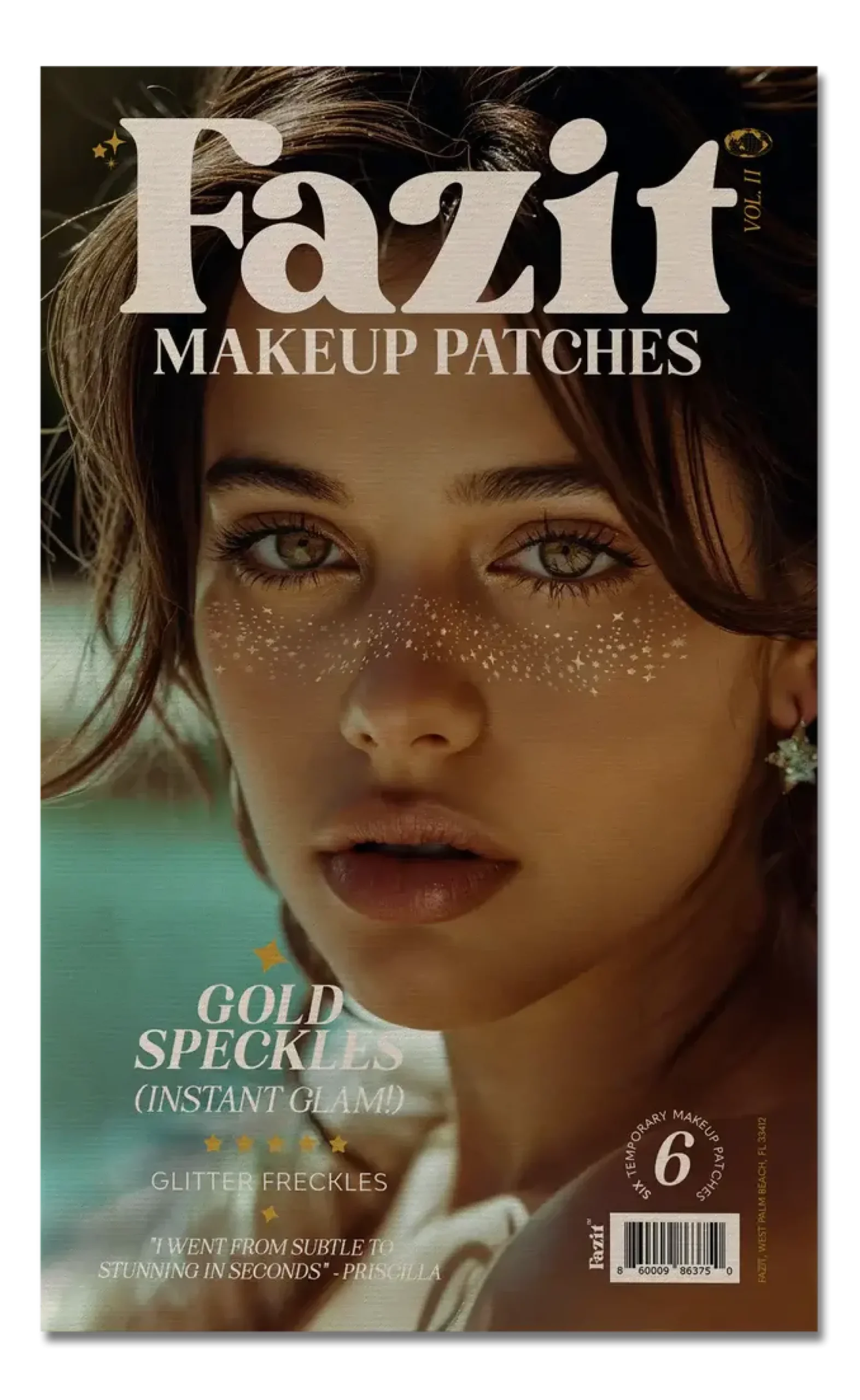 Hot Make Up Patches Gold Glitter Freckles Face Jewels