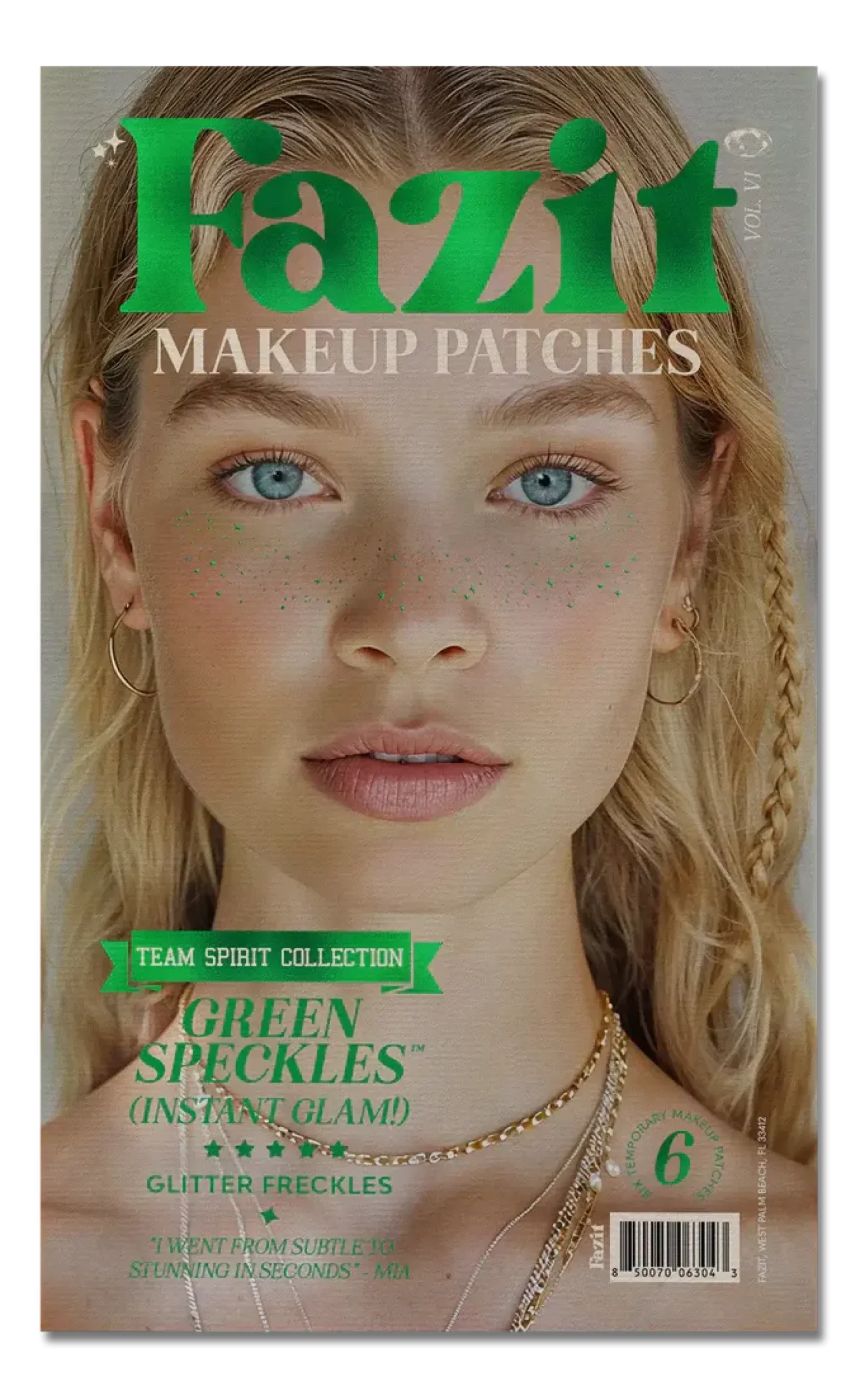 Discount Make Up Patches Green Spirit Speckles Face Jewels