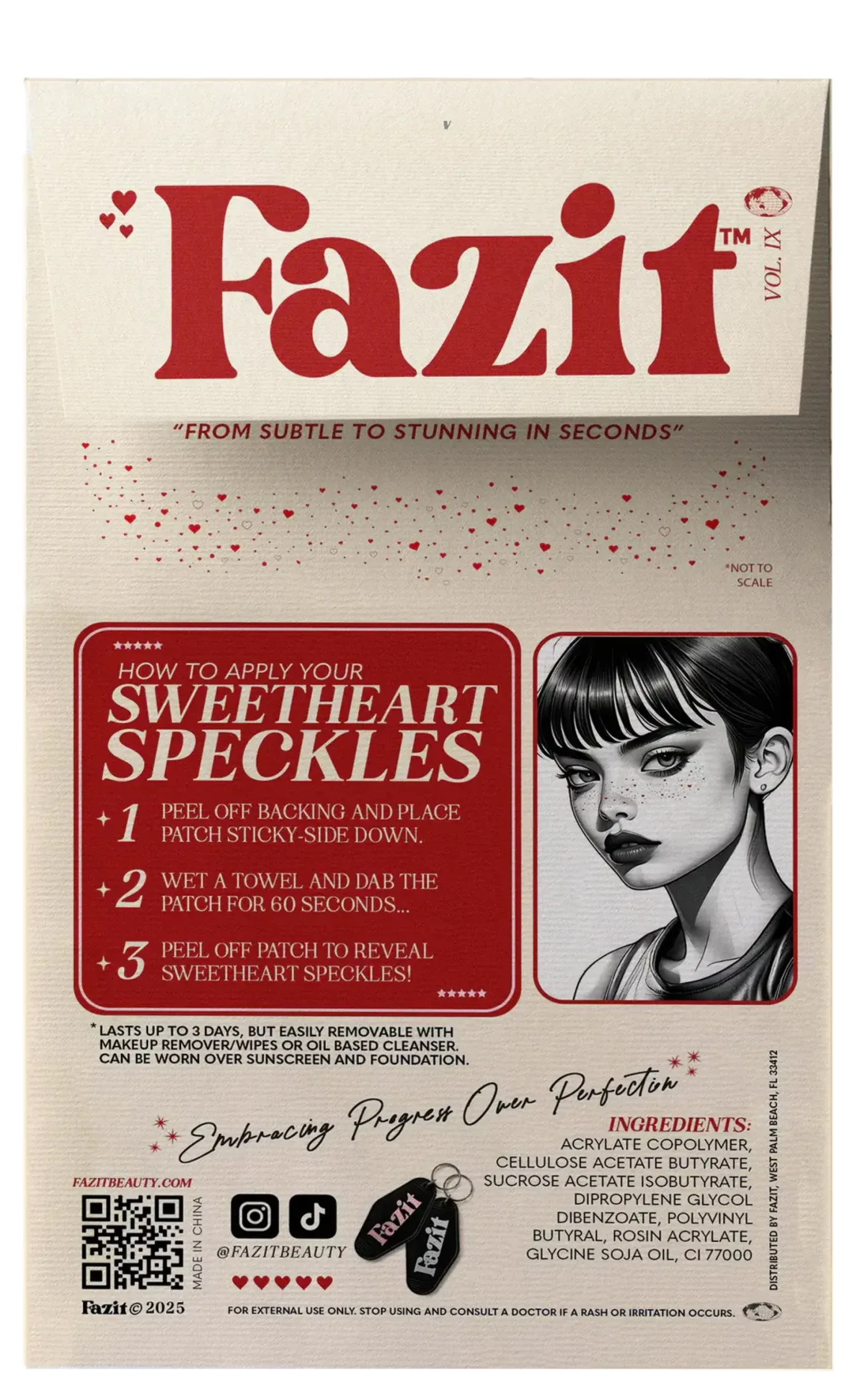 Outlet Make Up Patches Sweetheart Speckles Limited Edition Face Jewels
