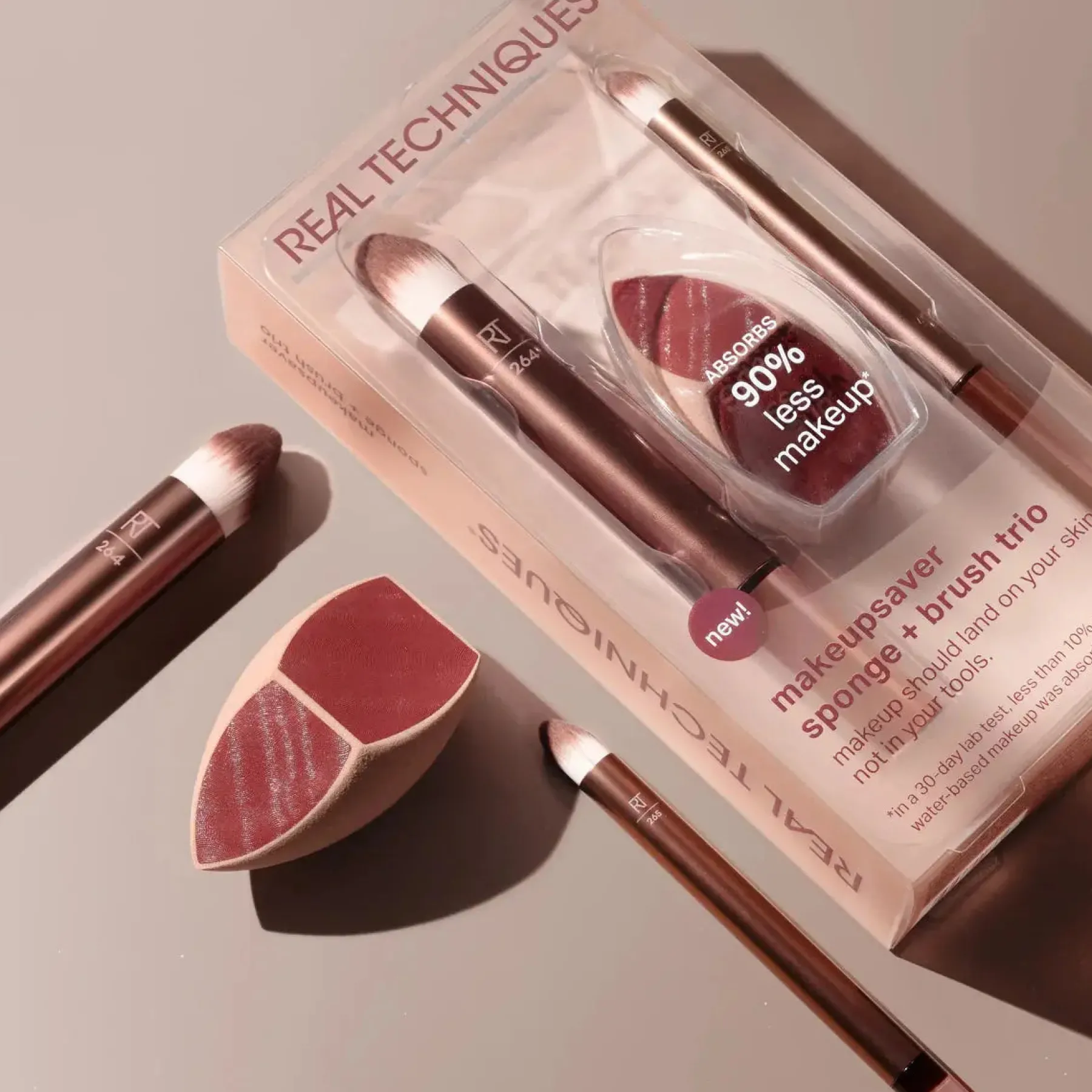 Hot Makeup Saver Sponge + Brush Trio Tön Mehr|Makeup Pinsel Sets