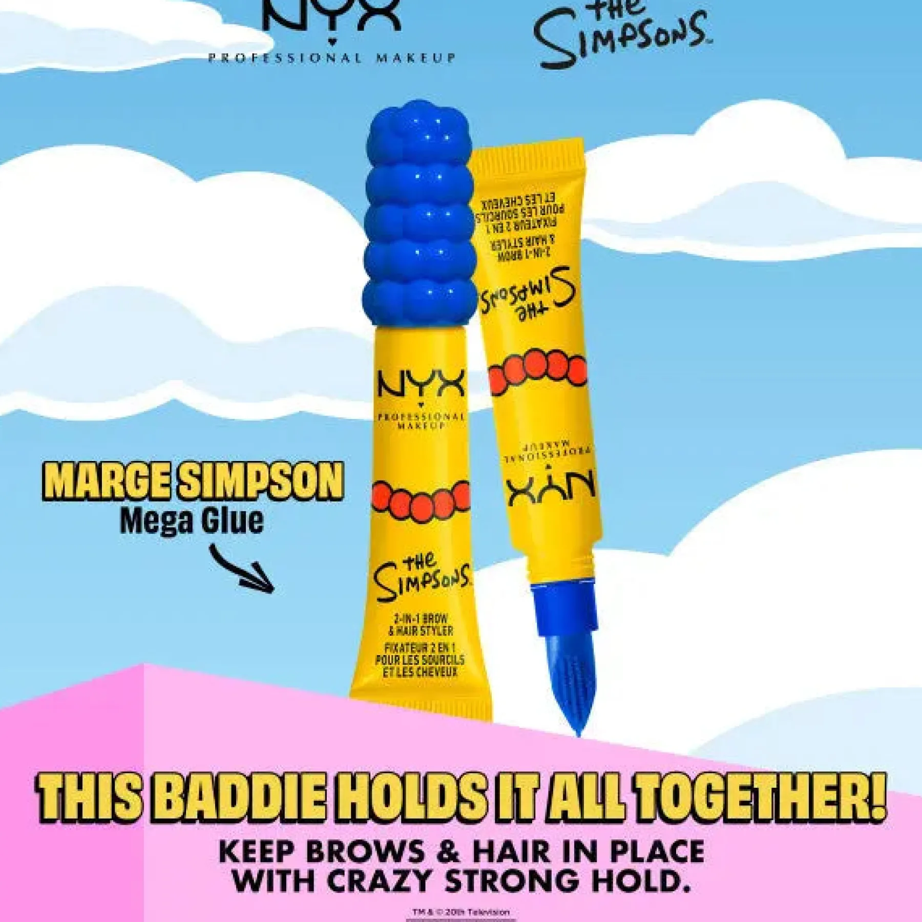 Outlet Marge Simpson Mega Glue Transparent 2 In 1 Brow And Hair Styler Wimpernserum