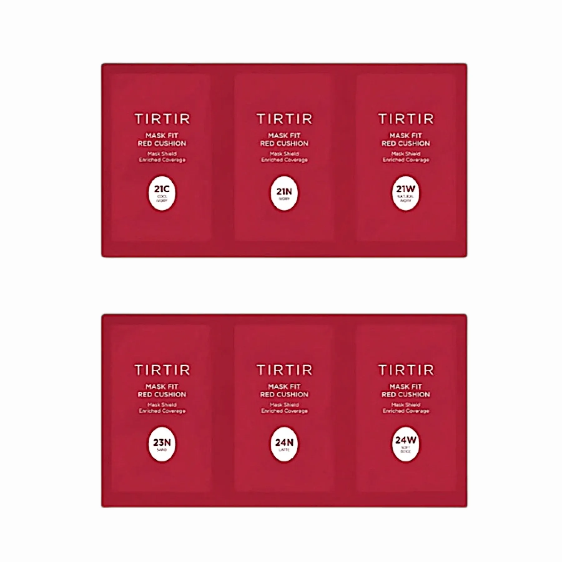 New Mask Fit Red Cushion 6 Shade Trial Kit Foundation|Korean Makeup