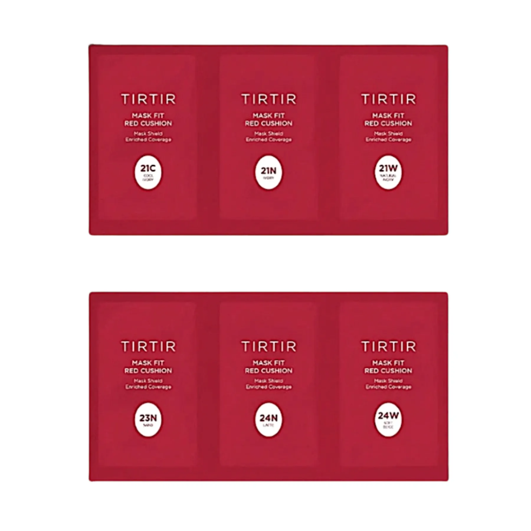 New Mask Fit Red Cushion 6 Shade Trial Kit Foundation|Korean Makeup