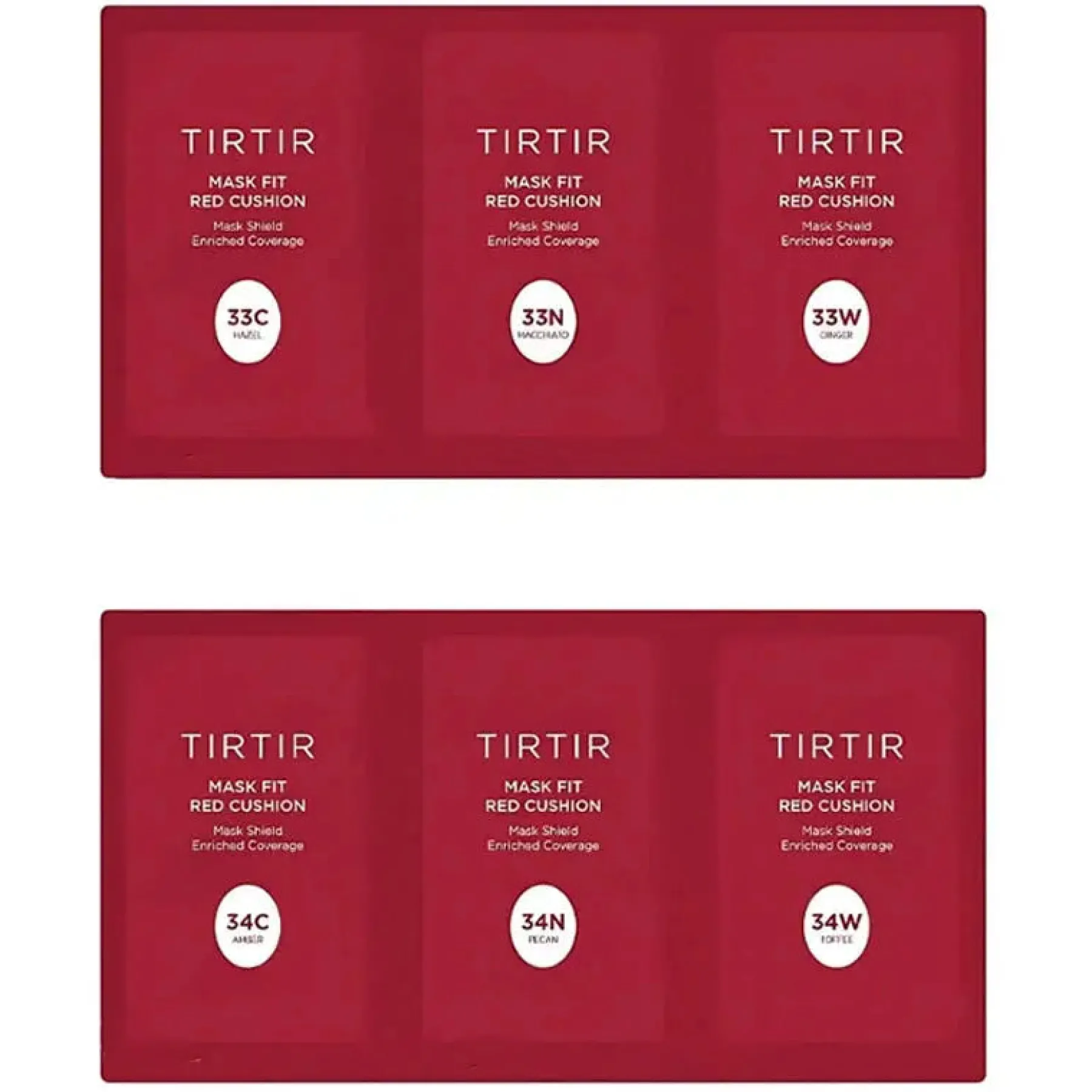 New Mask Fit Red Cushion 6 Shade Trial Kit Foundation|Korean Makeup