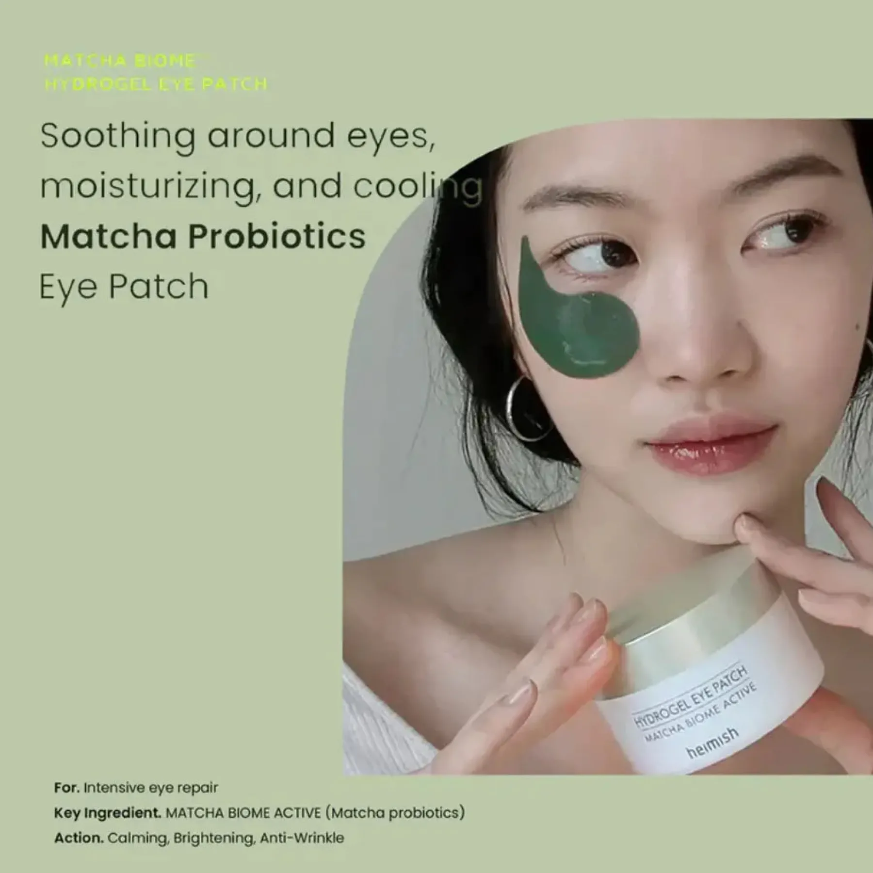 Best Matcha Biome Hydrogel Eye Patch Gesichtsmasken|Augenpflege