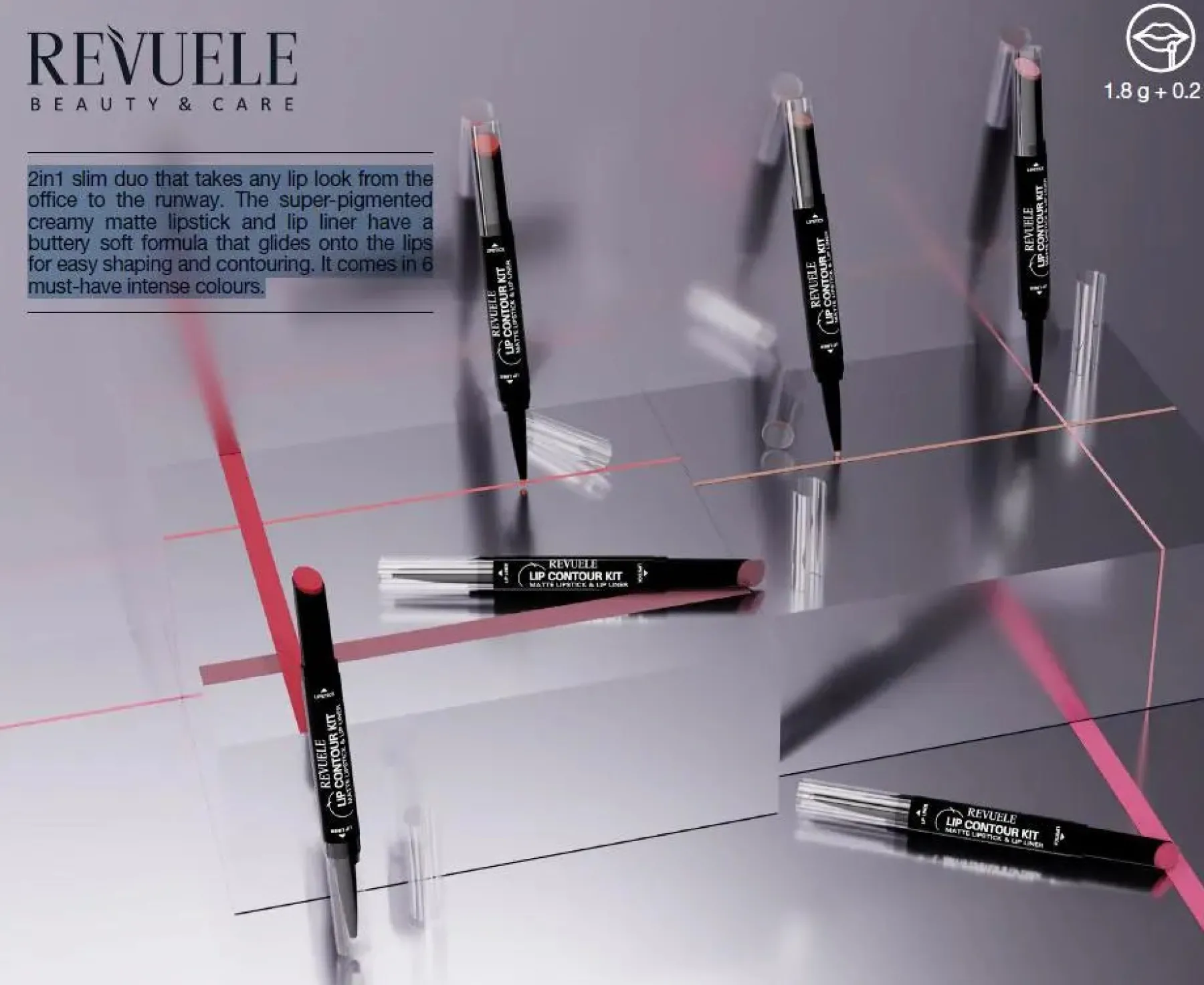 Matte Lipstick & Lip Liner 06 Nude Makeup Sets|Lippenstift