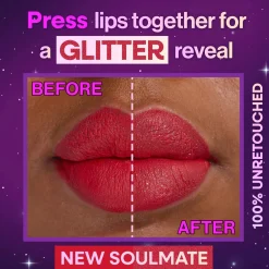 Hot Mega Glitter Shimmer Liquid Lipstick New Soulmate Lippenstift|Veganer Lippenstifte