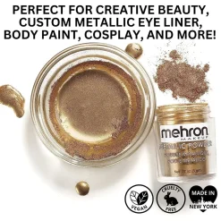 Best Metallic Powder Gold with Mixing Liquid Spezialeffekte Make-Up