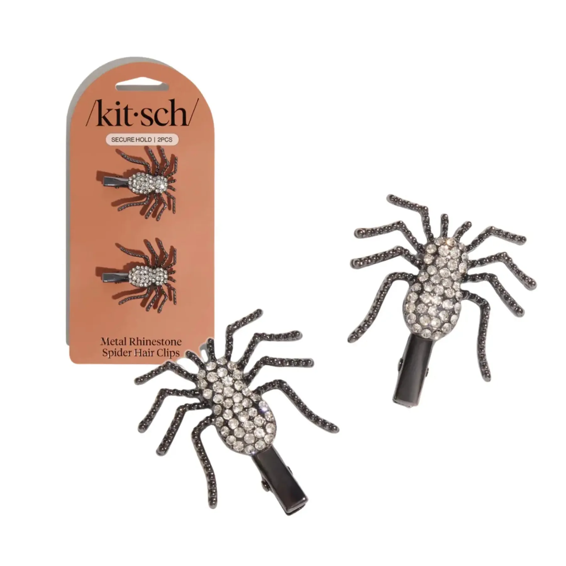 Metal Rhinestone Hair Clips Spider Haarspangen & -Clips