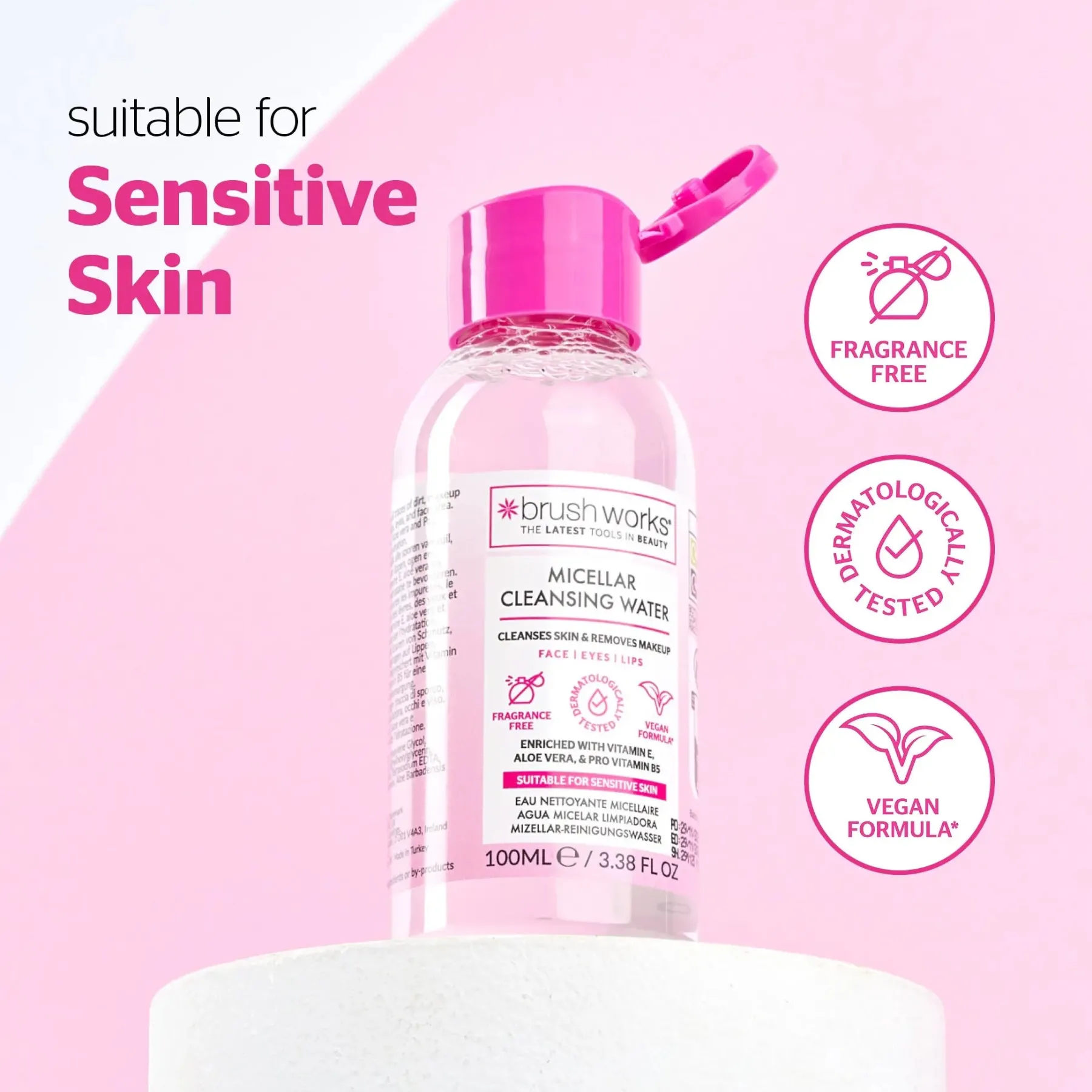 Clearance Micellar Cleansing Water 100 ml Vegan Pflege|Hauptzutat
