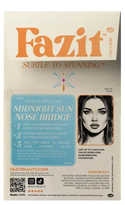 Online Midnight Sun Nose Bridge Face Jewels