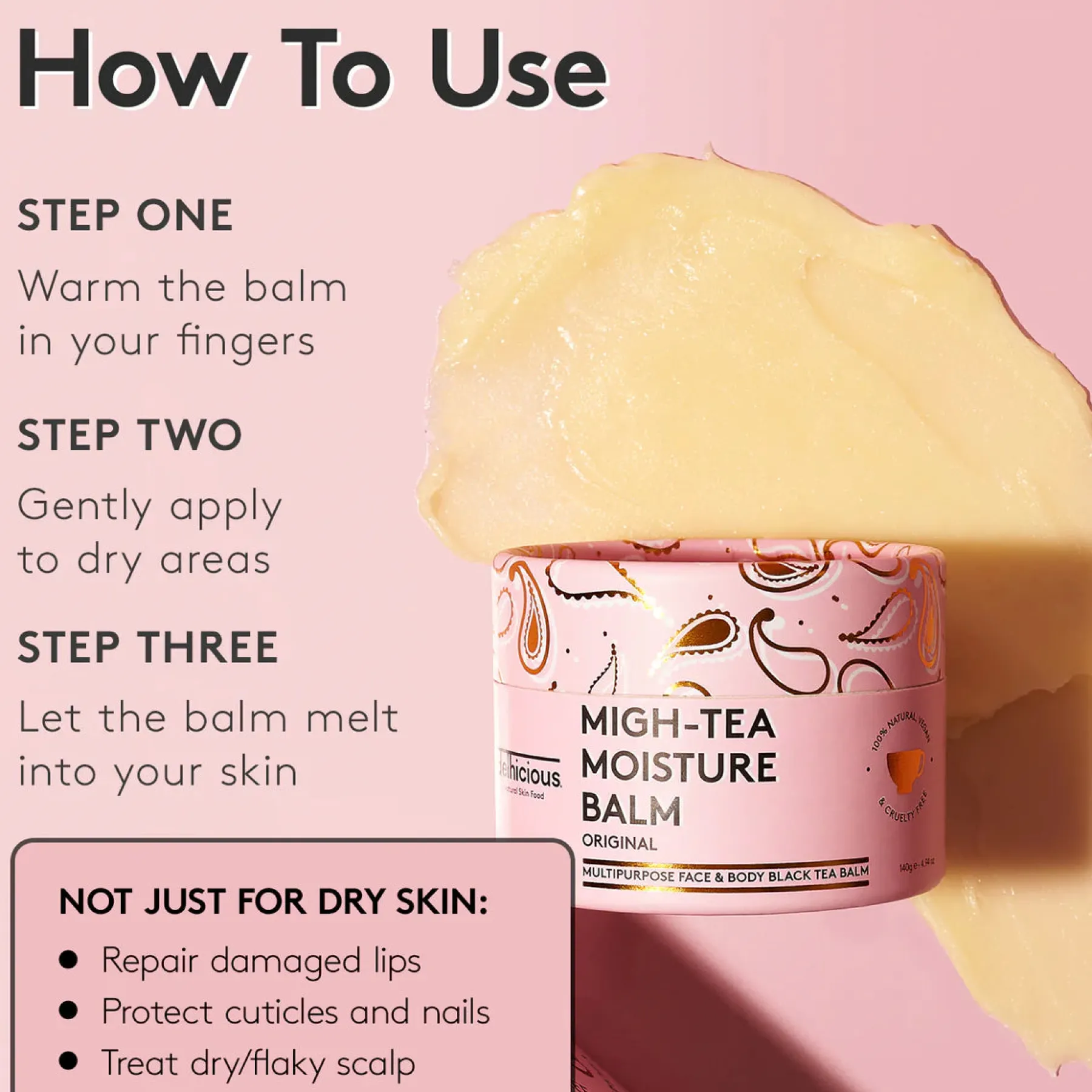 Online Migh-Tea Moisturise Multipurpose Balm Original Feuchtigkeitscremes|Hauptzutat