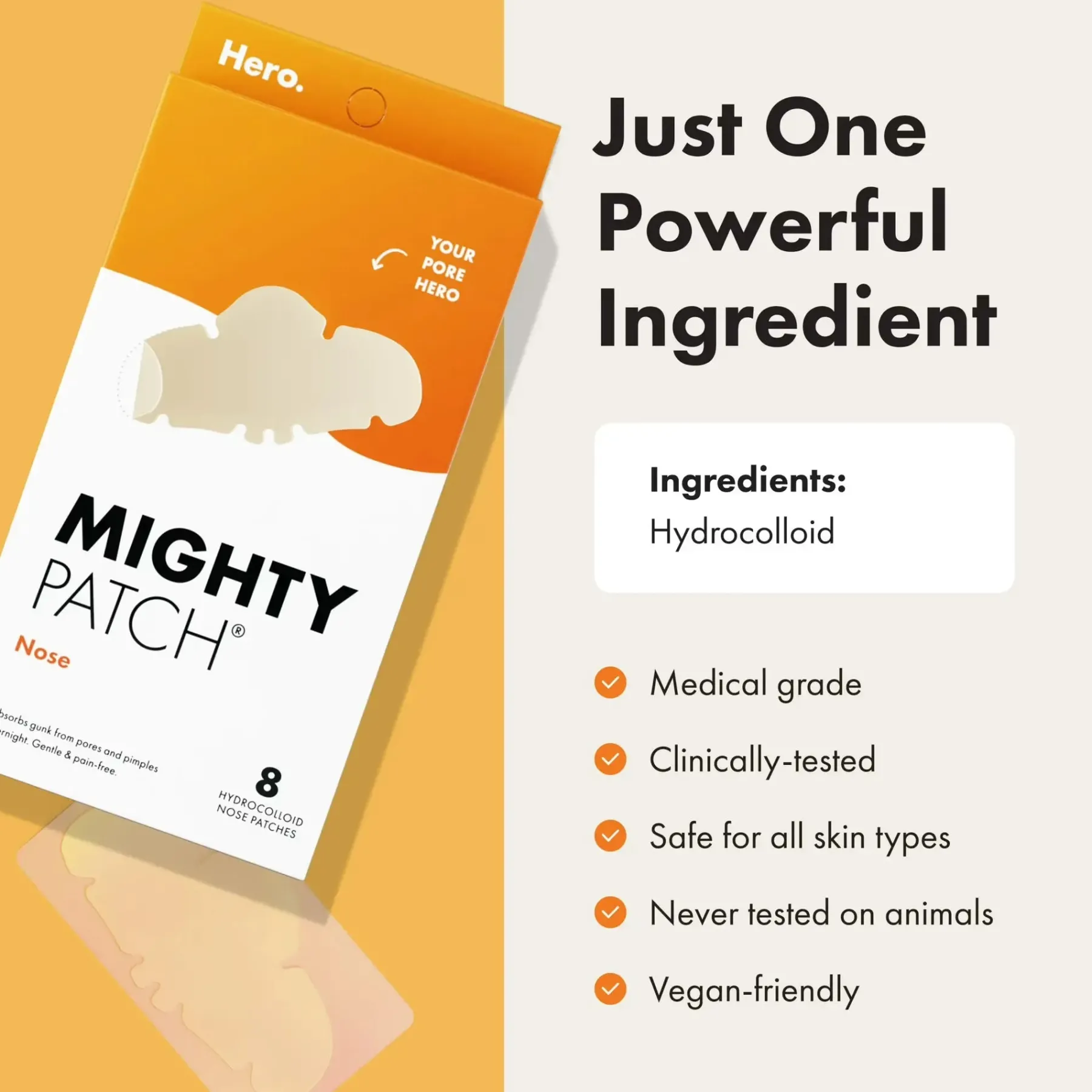 Mighty Patch Nose 10 Patches Vegan Pflege|Hautprobleme