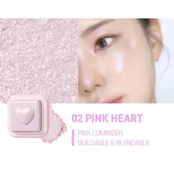 Best Milk Bling Heartlighter 02 Pink Heart Korean Makeup|Korean Makeup