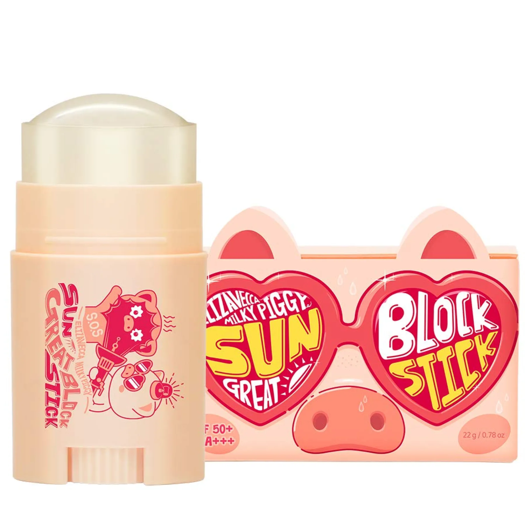 Sale Milky Piggy Sun Great Block Stick Spf 50+ Pa+++ Vegan Pflege|Sonnencreme-Sticks