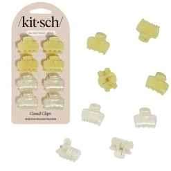 Sale Mini Jelly Cloud Clips 8pc Set Pearlized Cream & Butter Yellow Haarpflege-Routinen & Sets|Haarspangen & -Clips
