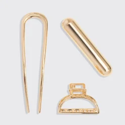 Online Mini Metal French Hair Pin & Clips Set Gold Haarpflege-Routinen & Sets|Haarspangen & -Clips