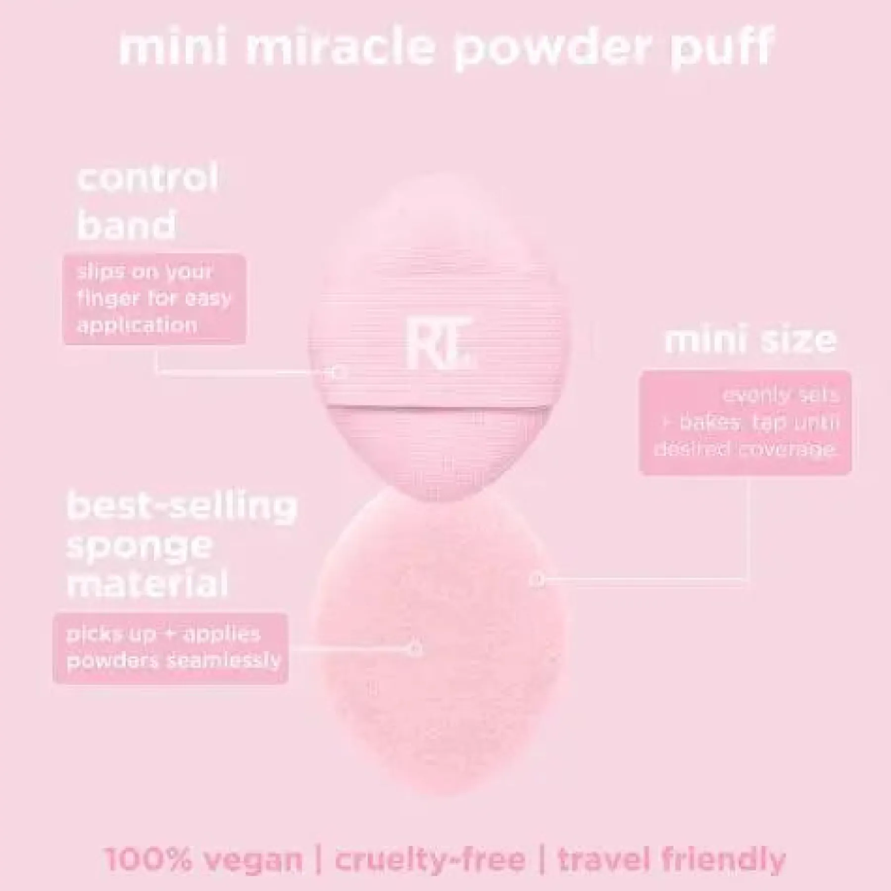 Online Mini Miracle Powder Puff Trio Tön Mehr|Make-Up Schwämme