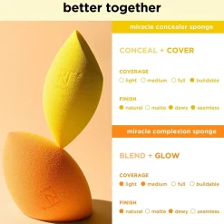 New Miracle Complexion Sponge + Concealer Sponge Duo Tön Mehr|Make-Up Schwämme