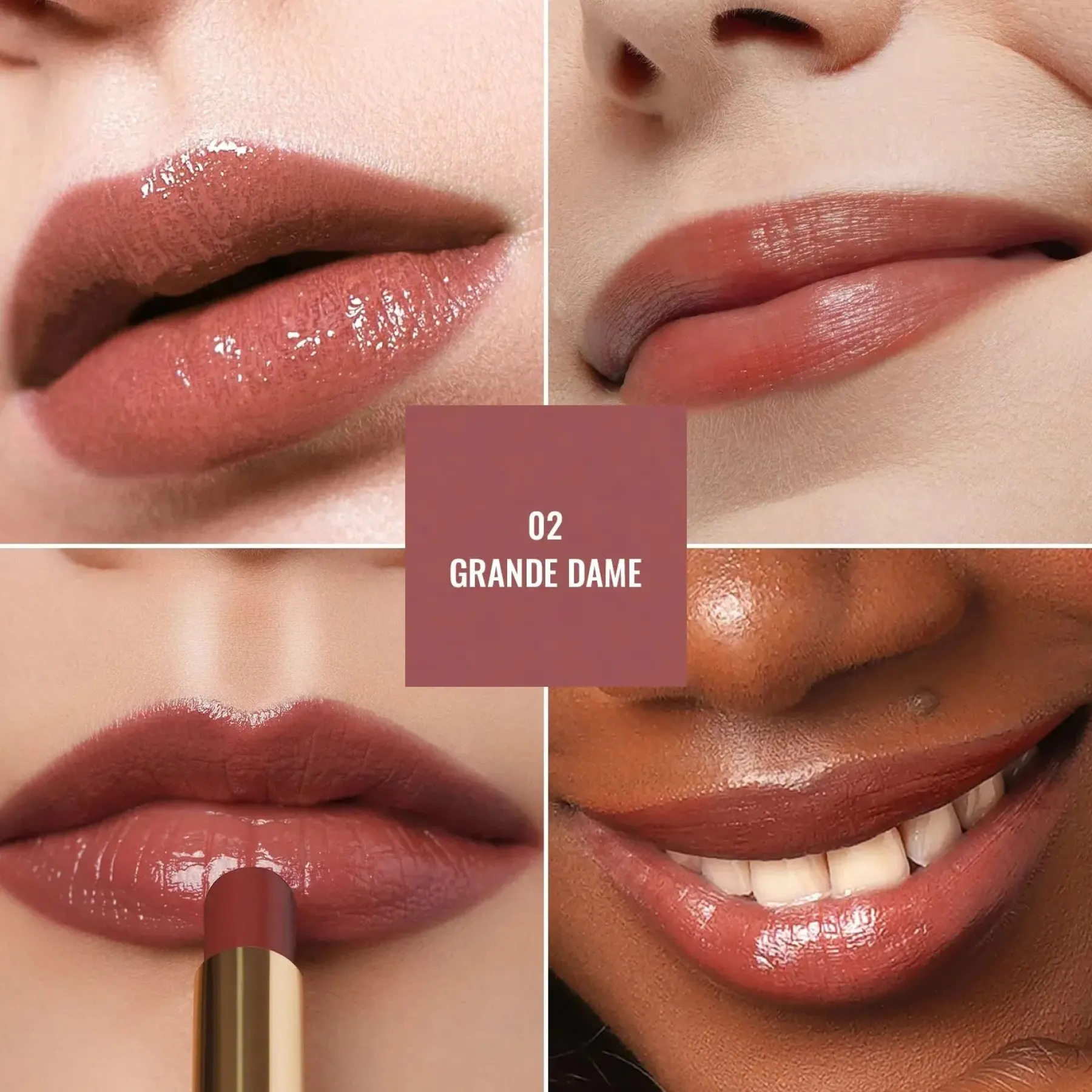 Online Moisture Shine Lipstick 02 Grande Dame Lippenstift|Veganer Lippenstifte