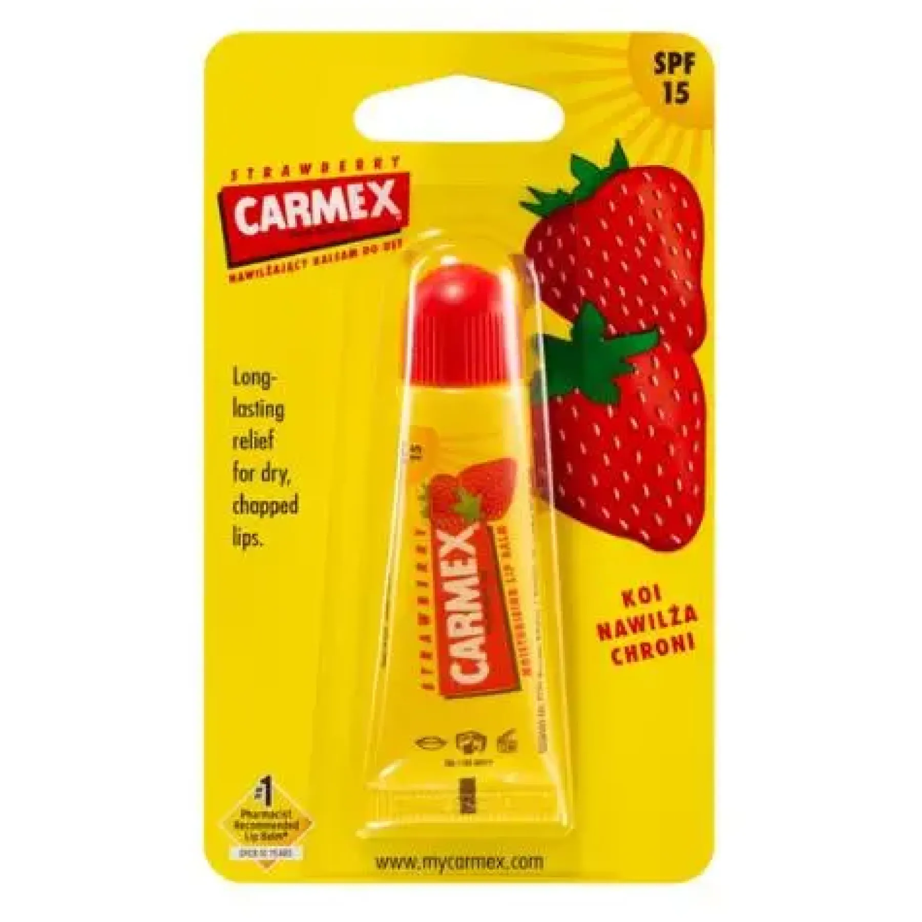 Discount Moisturizing Lip Balm Tube Strawberry SPF15 Spf|Spf Lippenbalsam