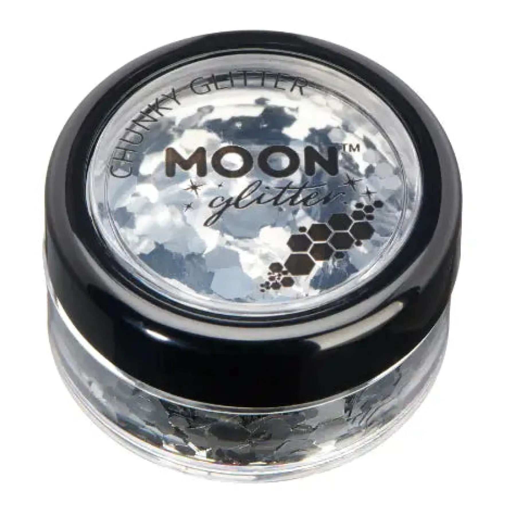 Clearance Moon Glitter Chunky Glitter Silver Glitzer