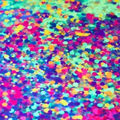 New Moon Glitter Neon UV Chunky Glitter Blue Glitzer