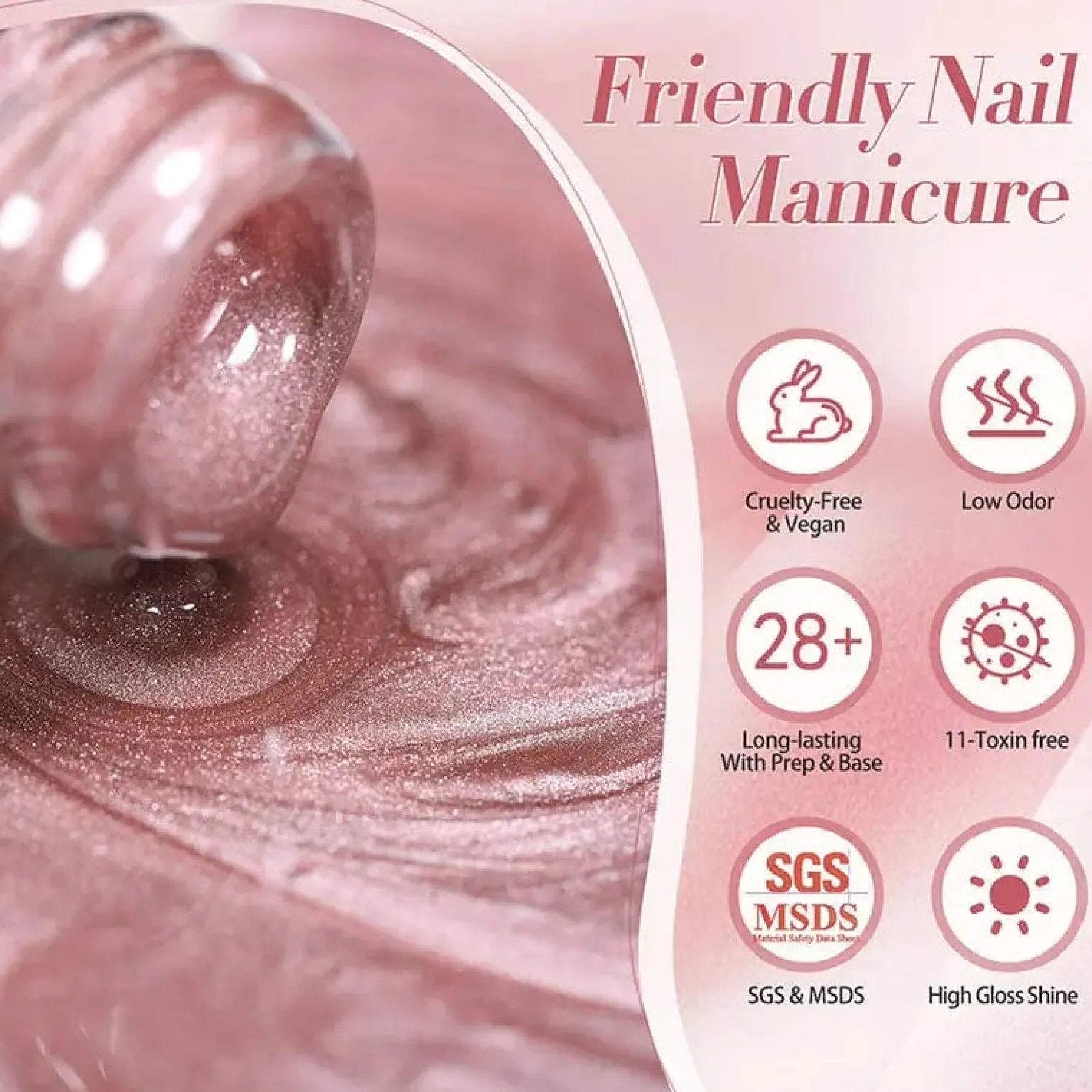 Sale Moonlight Cat Magnetic Gel MY125 Dried Rose Veganer Nagellack|Cat Eye Gellack