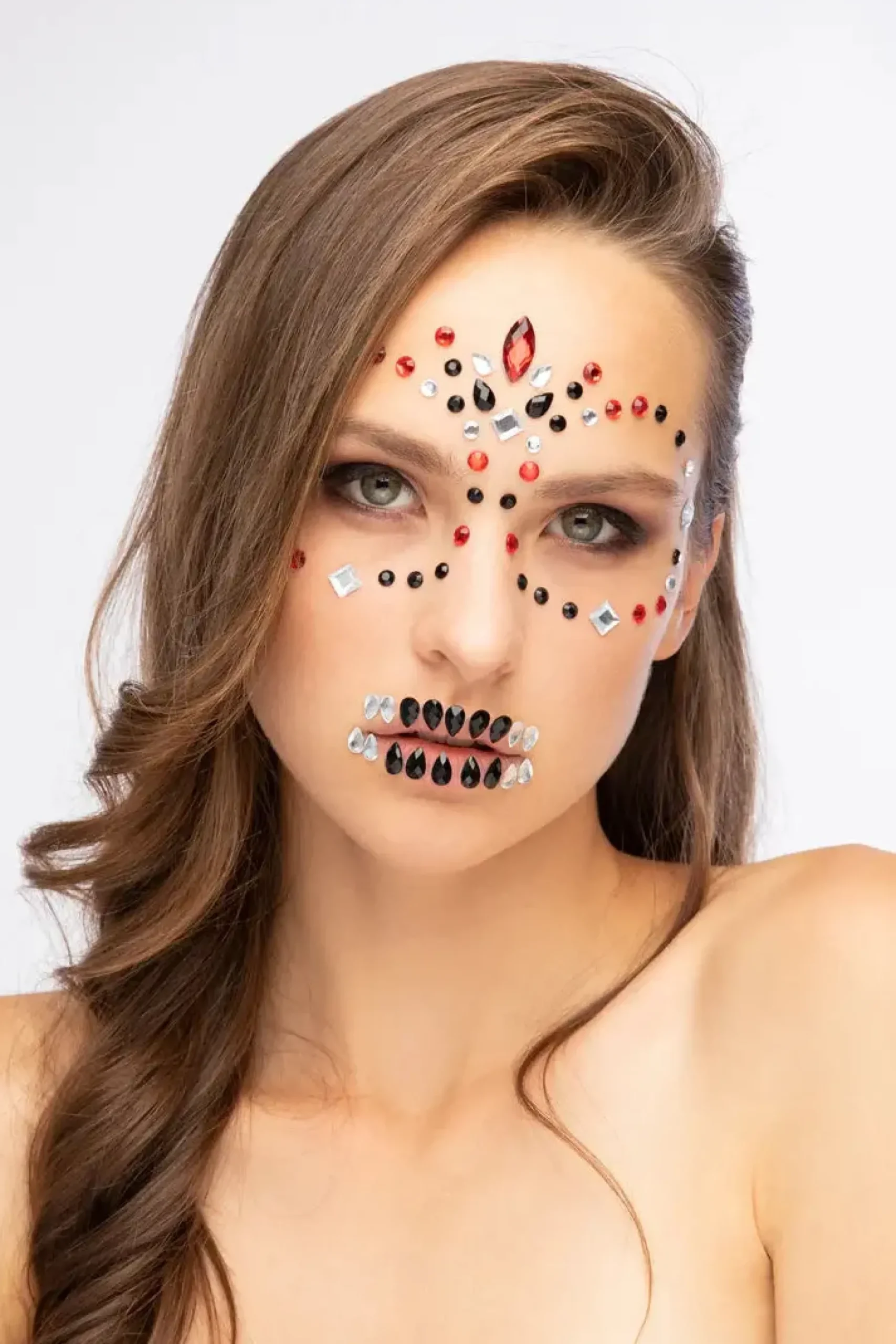 Best Moon Terror Halloween Face Jewels Day of the Dead Face Jewels