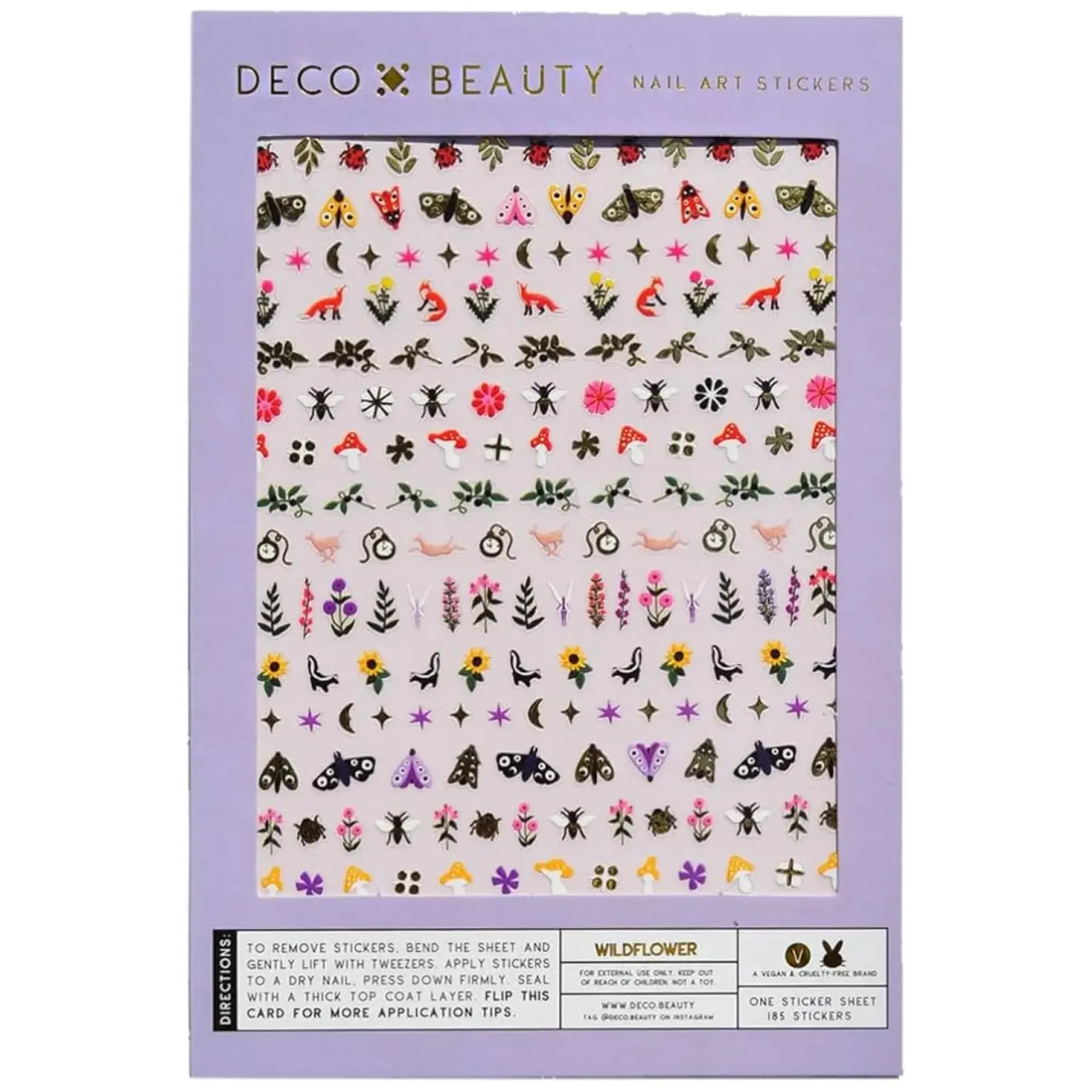Sale Nail Art Stickers Wildflower Veganer Nagellack|Nagelkunst