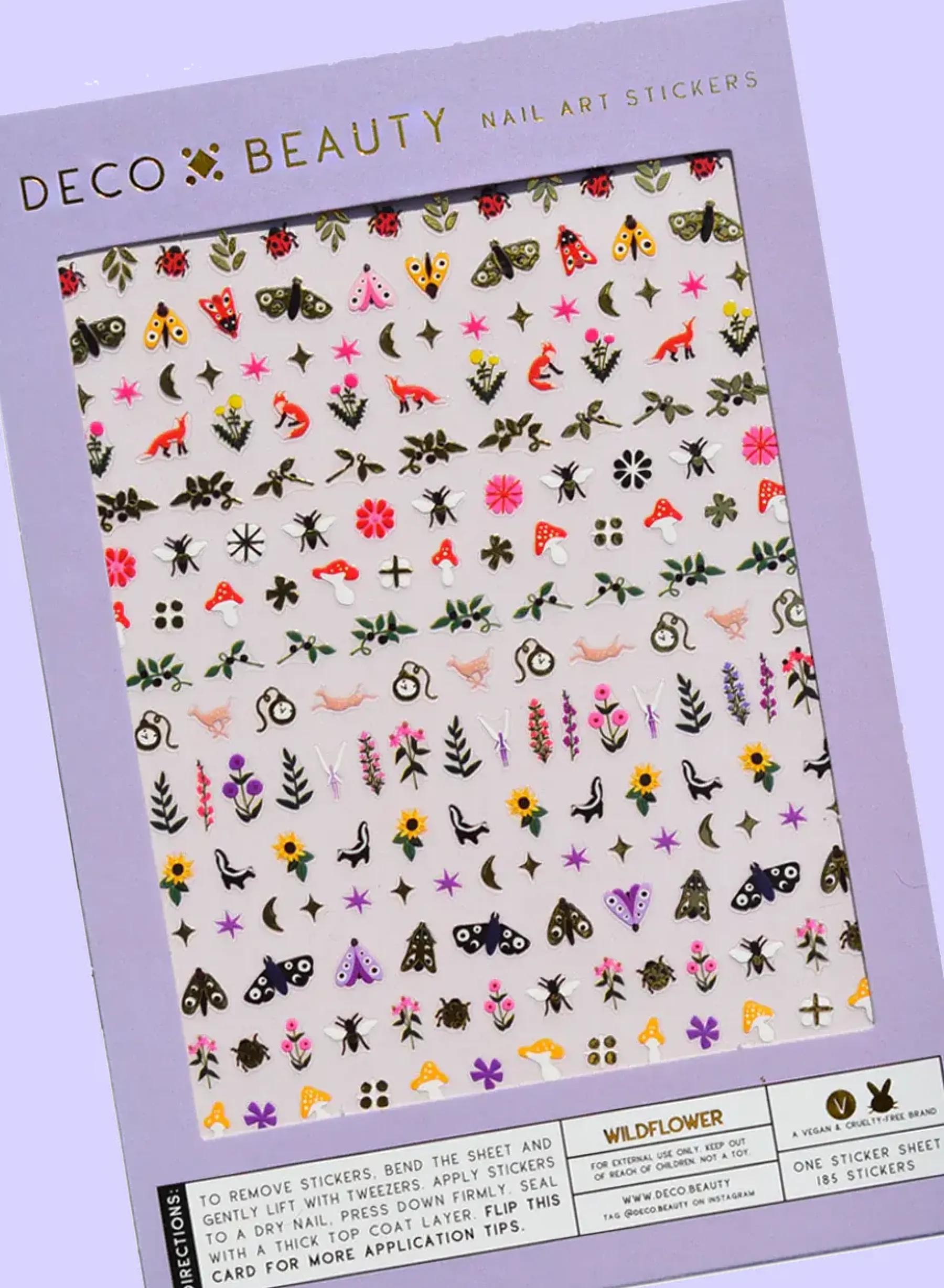 Sale Nail Art Stickers Wildflower Veganer Nagellack|Nagelkunst