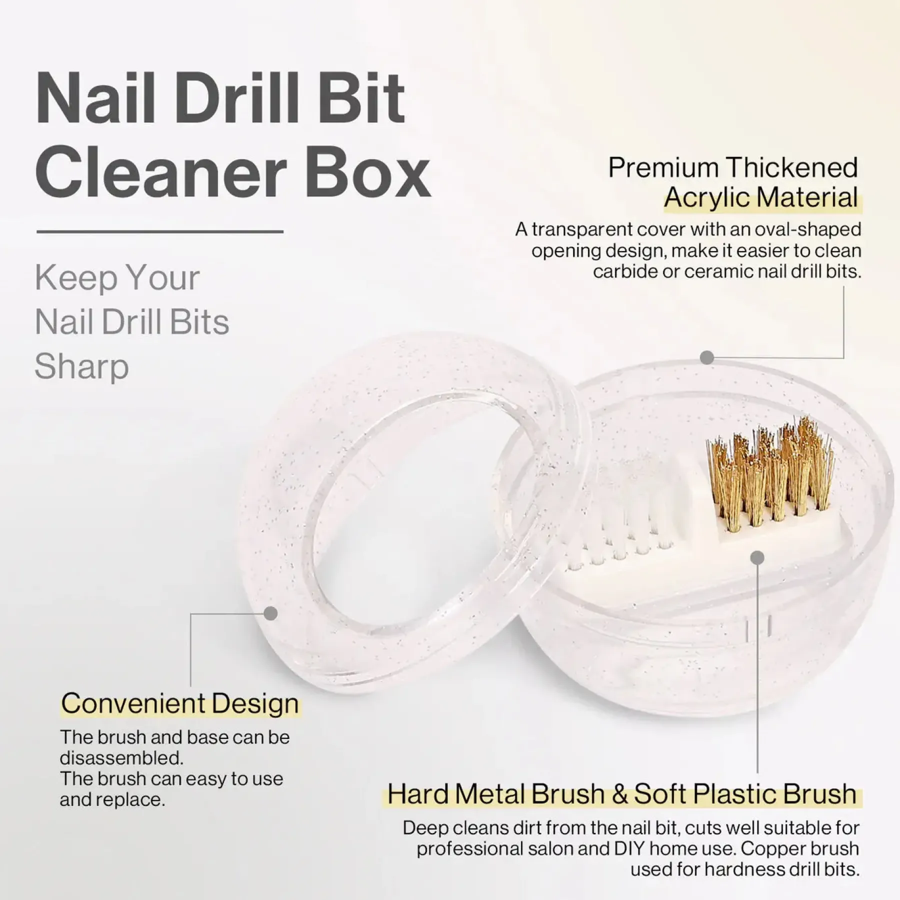 Best Nail Drill Bits Cleaner Box 1. Nagels Voorbereiden|1. Nagels Voorbereiden