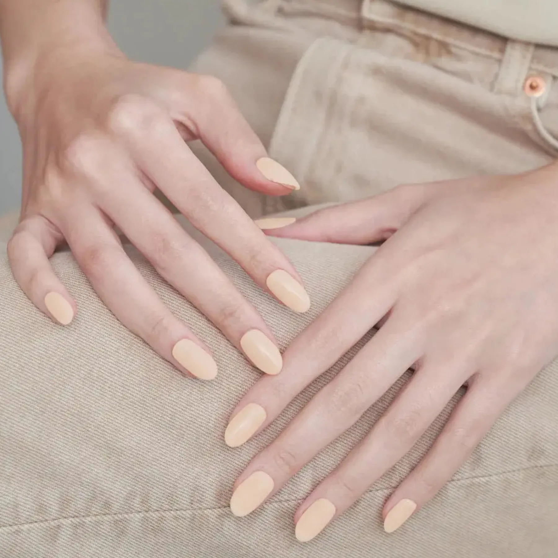 Clearance Nail Strips Cream Beige 3. Nail Wraps