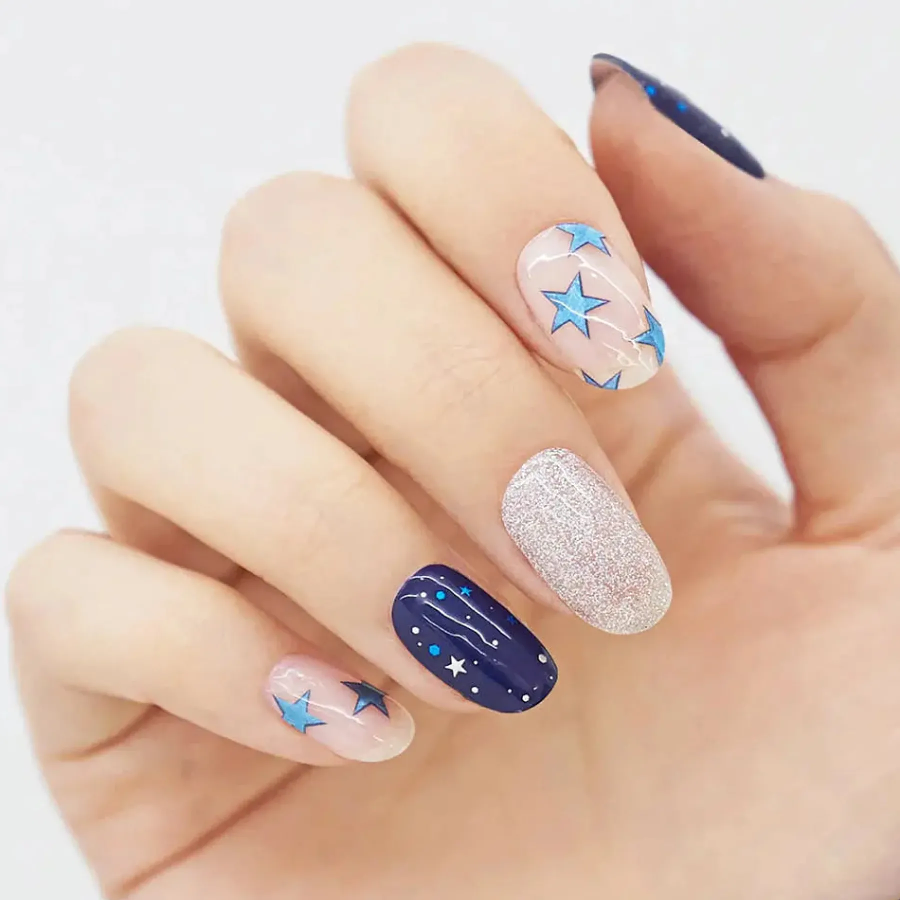 Best Nail Strips Starry Night 3. Nail Wraps
