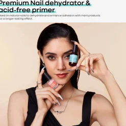 Hot Natural Nail Prep Dehydrator & Primer Set Veganer Nagellack|2. Ontvetten & Hechting